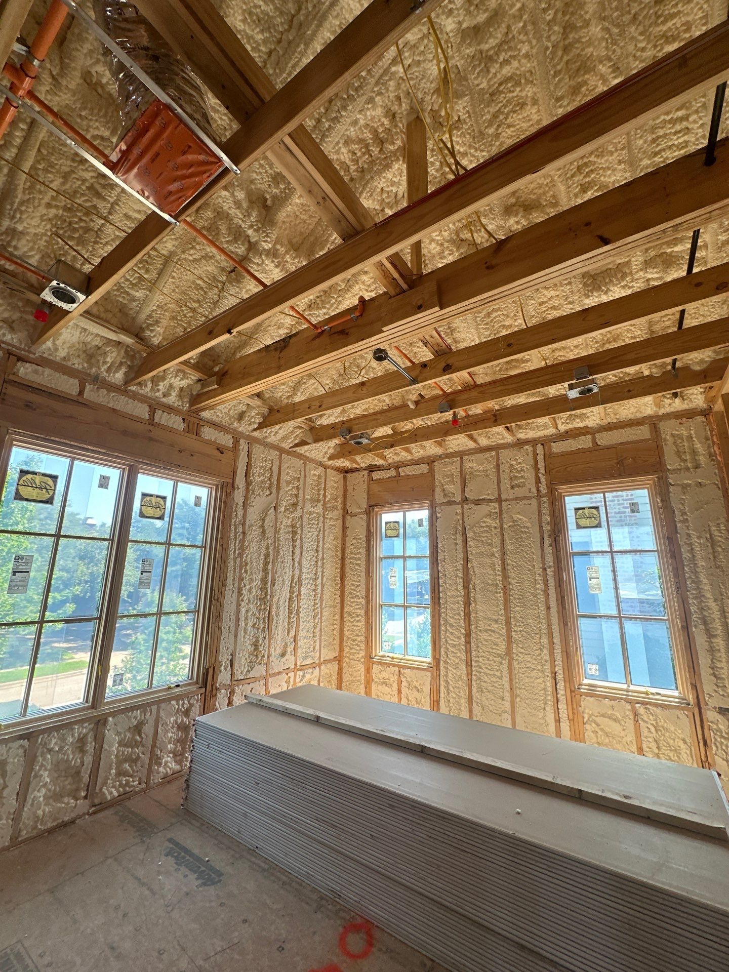 Full encapsulation open cell foam Dallas TX by Apex Insulation Solutions