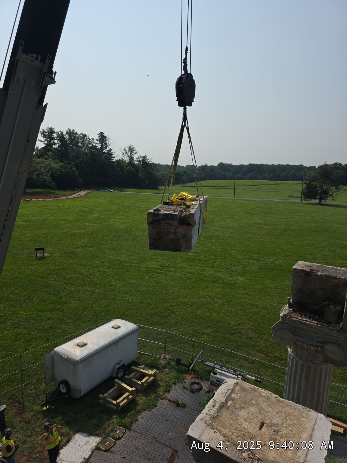 Historic Colonnade Restoration and Masonry Repair in Princeton by INTERSTATE CONTRACTING & RESTORATION