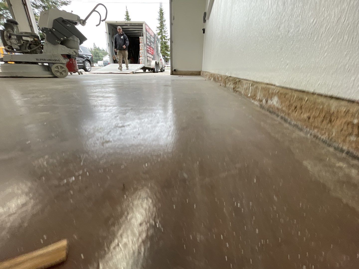 Garage Transformation using Slate Stone by Croc Coatings, LLC