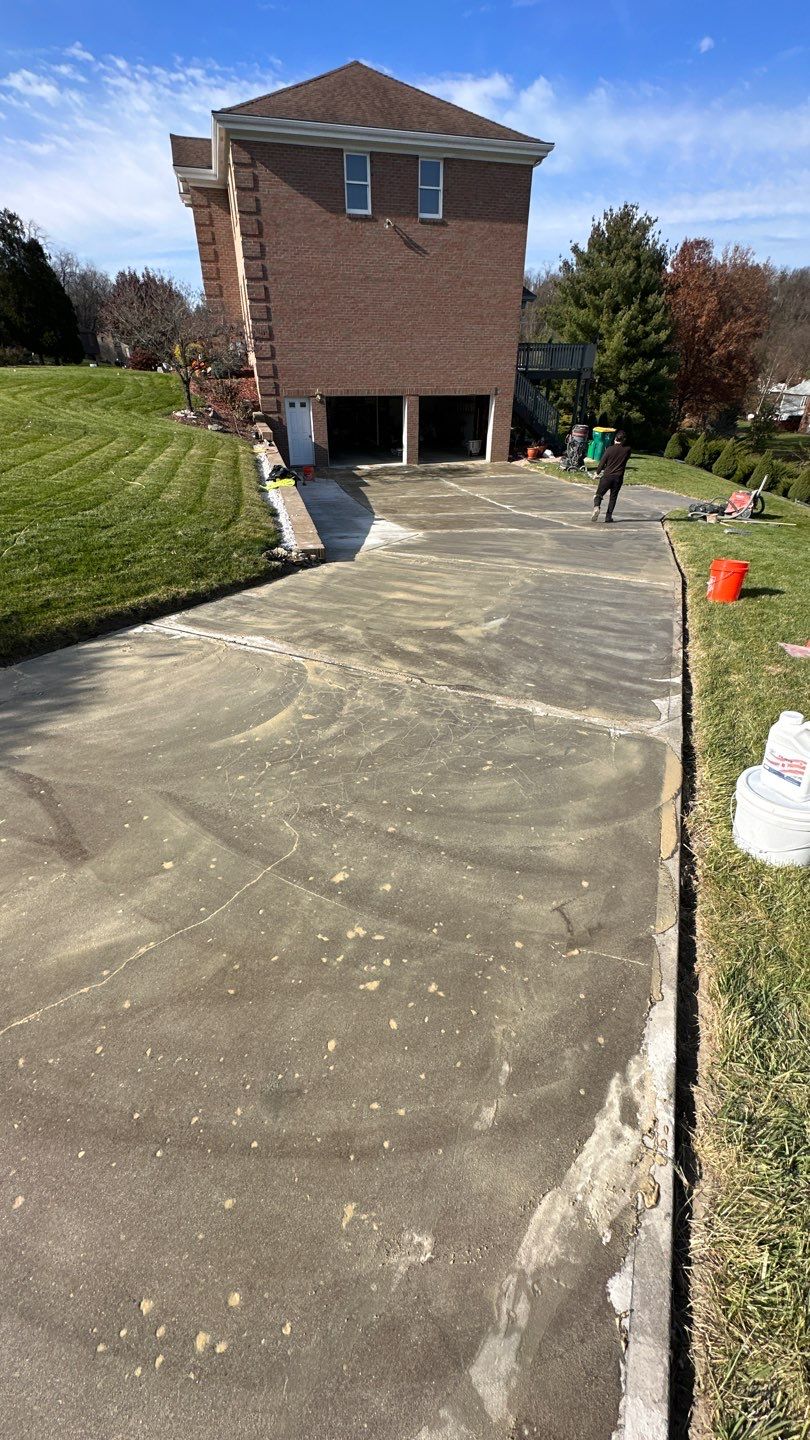 Twilight Driveway Project in Bridgeville by Floors in a Day, Inc