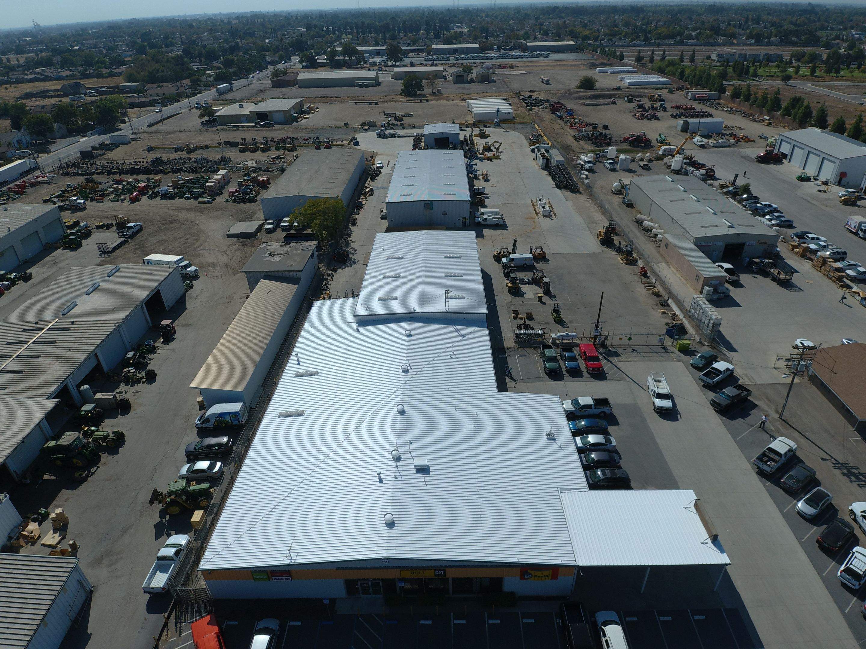 MR Roofing system using Conklin Benchmark/PUMA XL fabric and coating by Straight Edge Roofing Inc