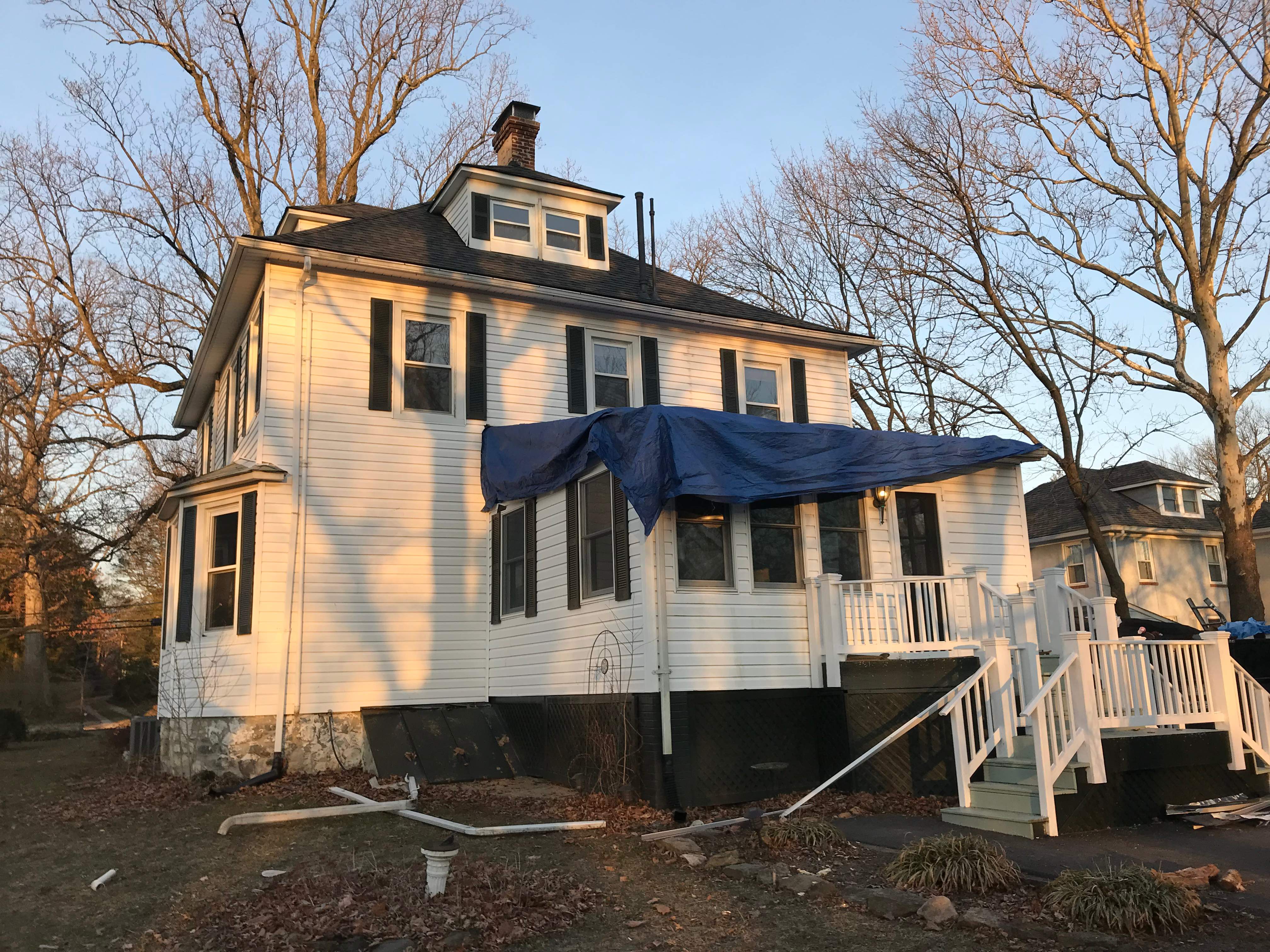 Residential Roofing Installation using Max Def Pewterwood by Alpha Design Services
