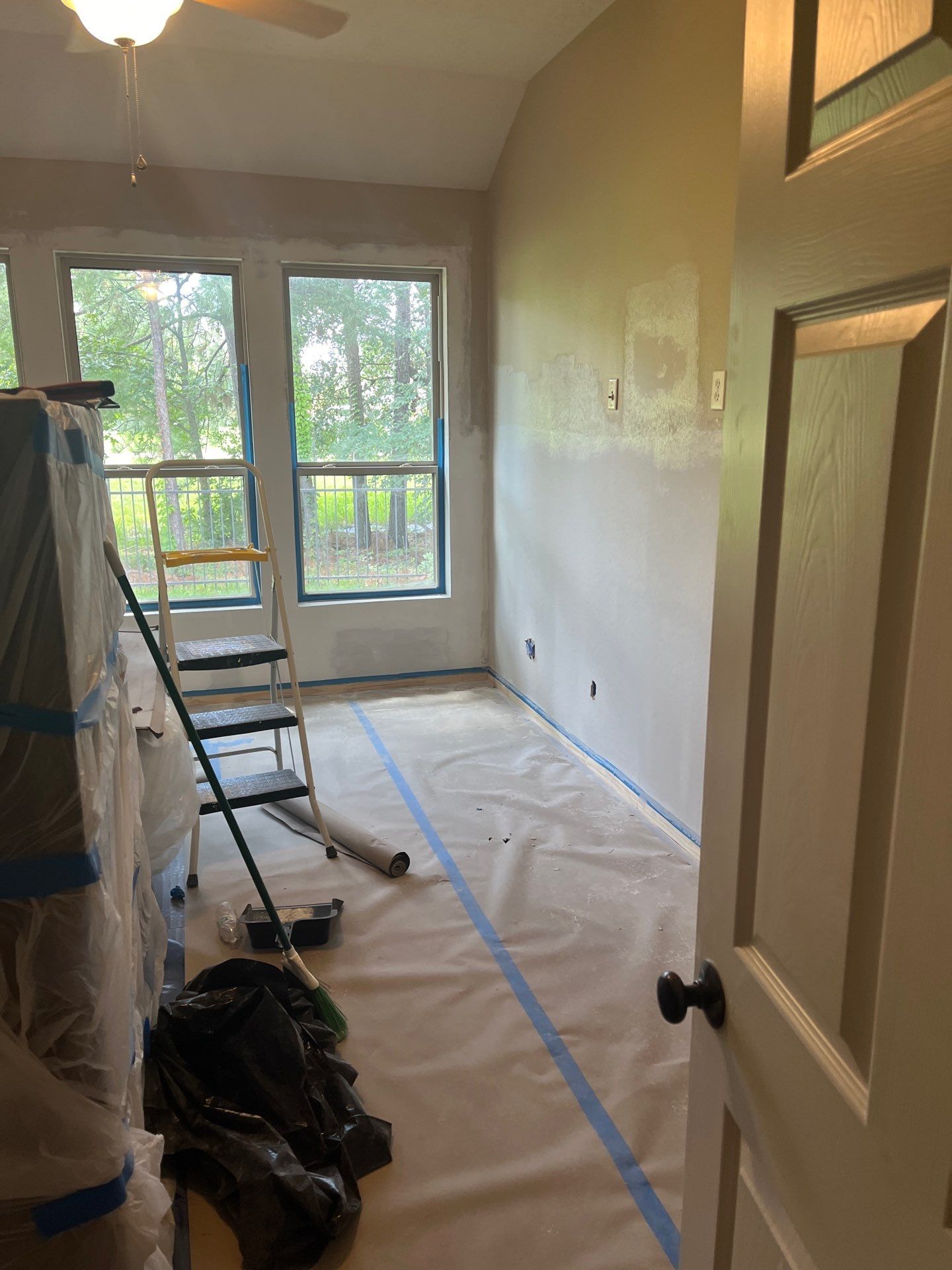 Bathroom Remodel using Water mitigation equipment by L&T General Contractors and Restoration INC