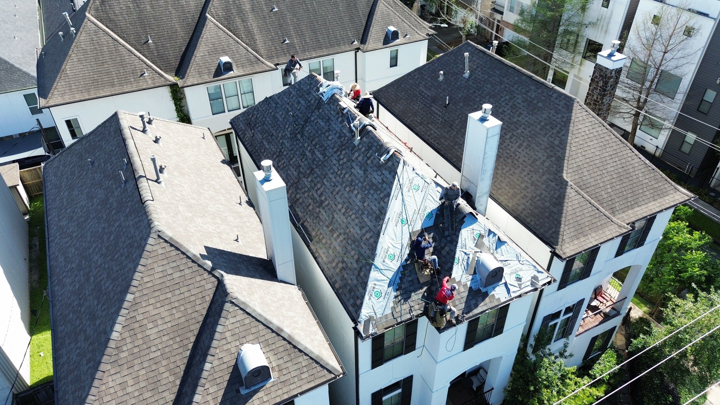 Roof Replacement using IKO Nordic in the Heights! by Core Four Roofing