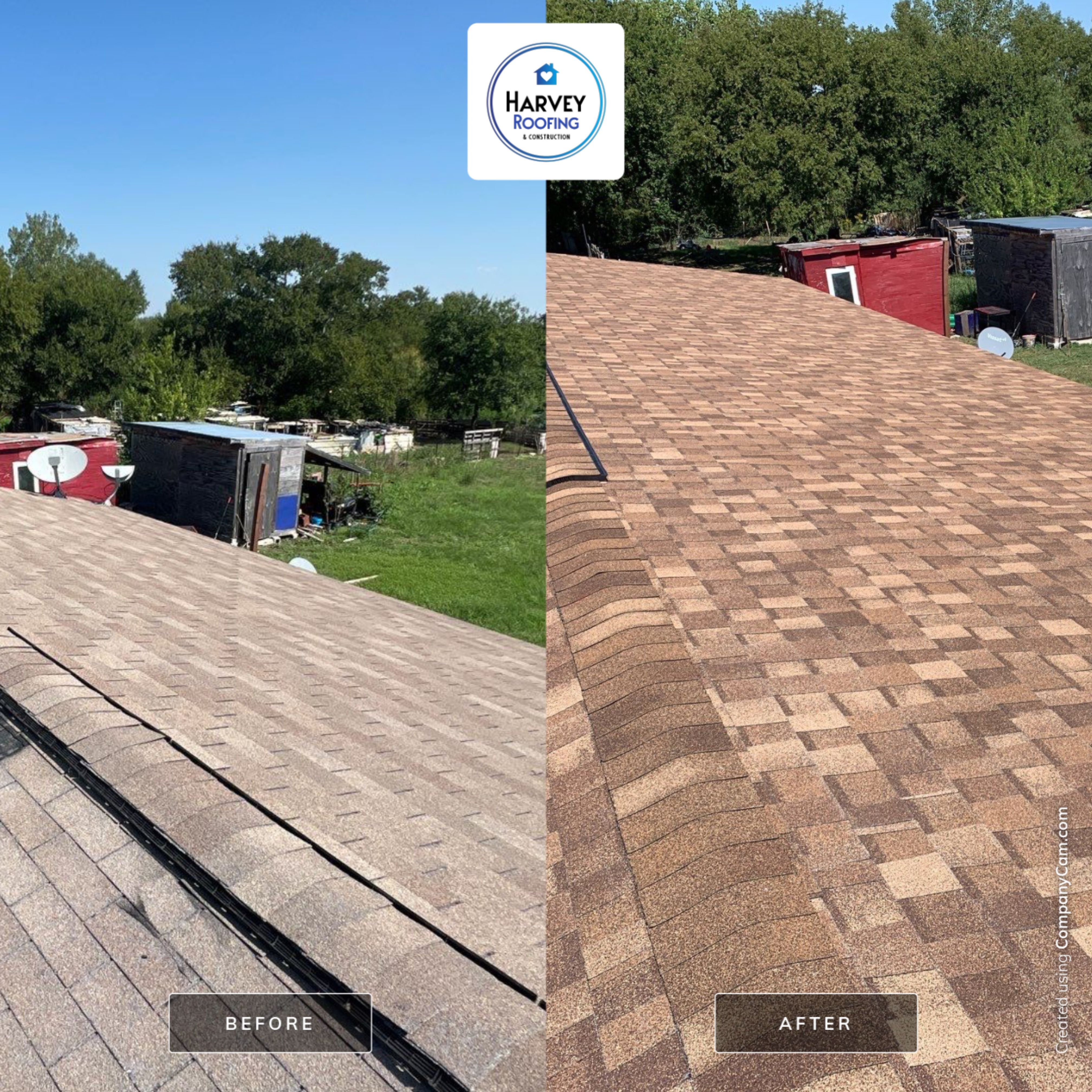 Residential Roofing Installation using ATLAS Pinnacle Pristine Shingles by Harvey Roofing & Construction