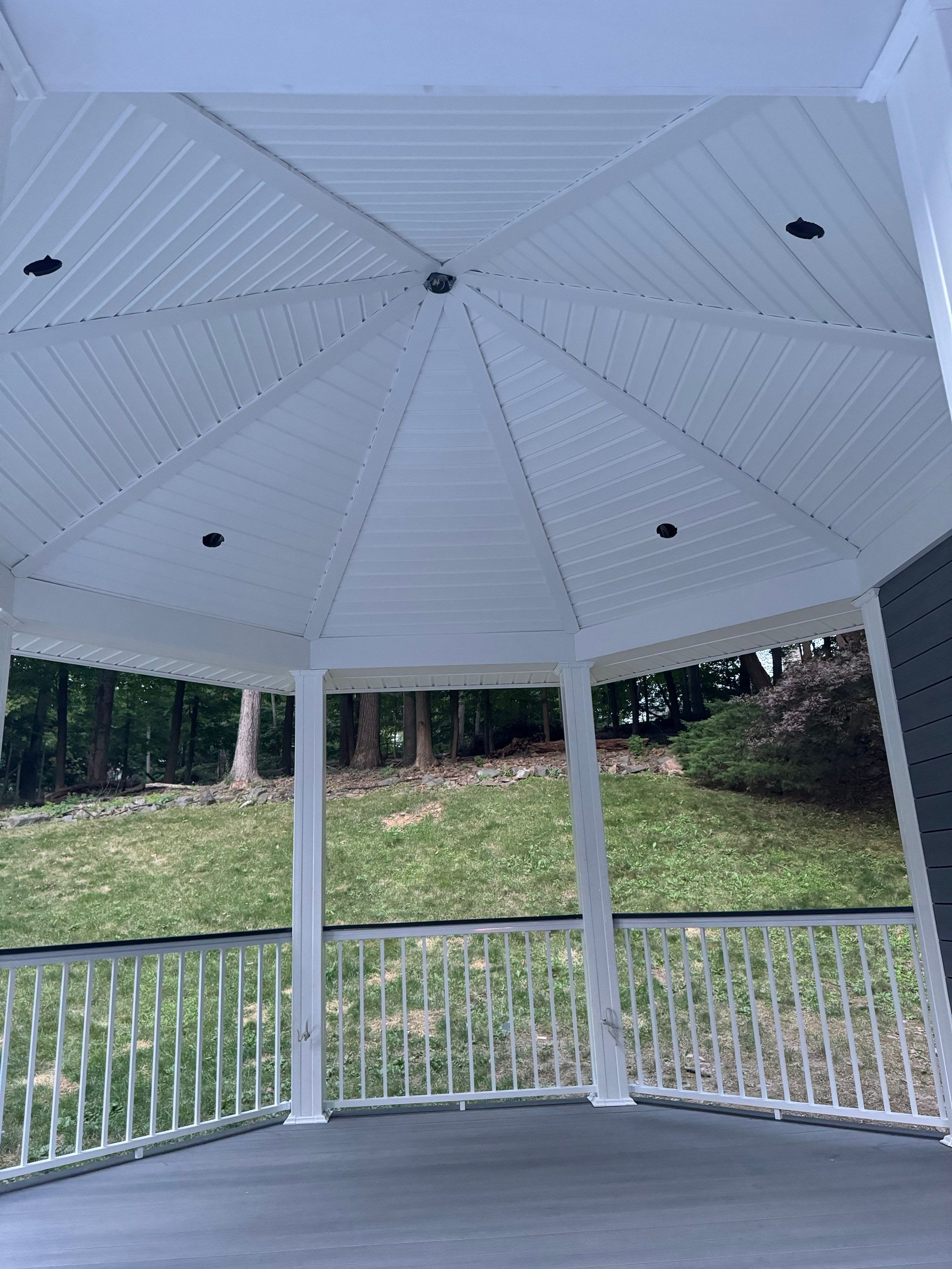Deck Resurface with Gazebo and Bench by deck guardian