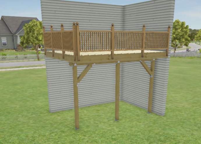 Aspen Lake - Covered Porch by Pillar and Pine