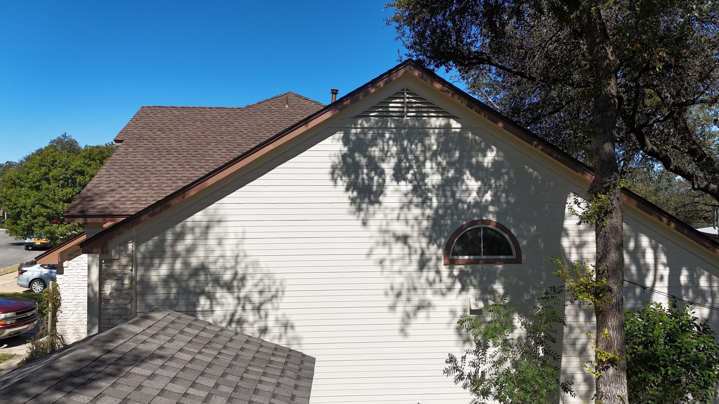 Residential Roof Replacement using GAF - HDZ - Barkwood by Action Exteriors Austin