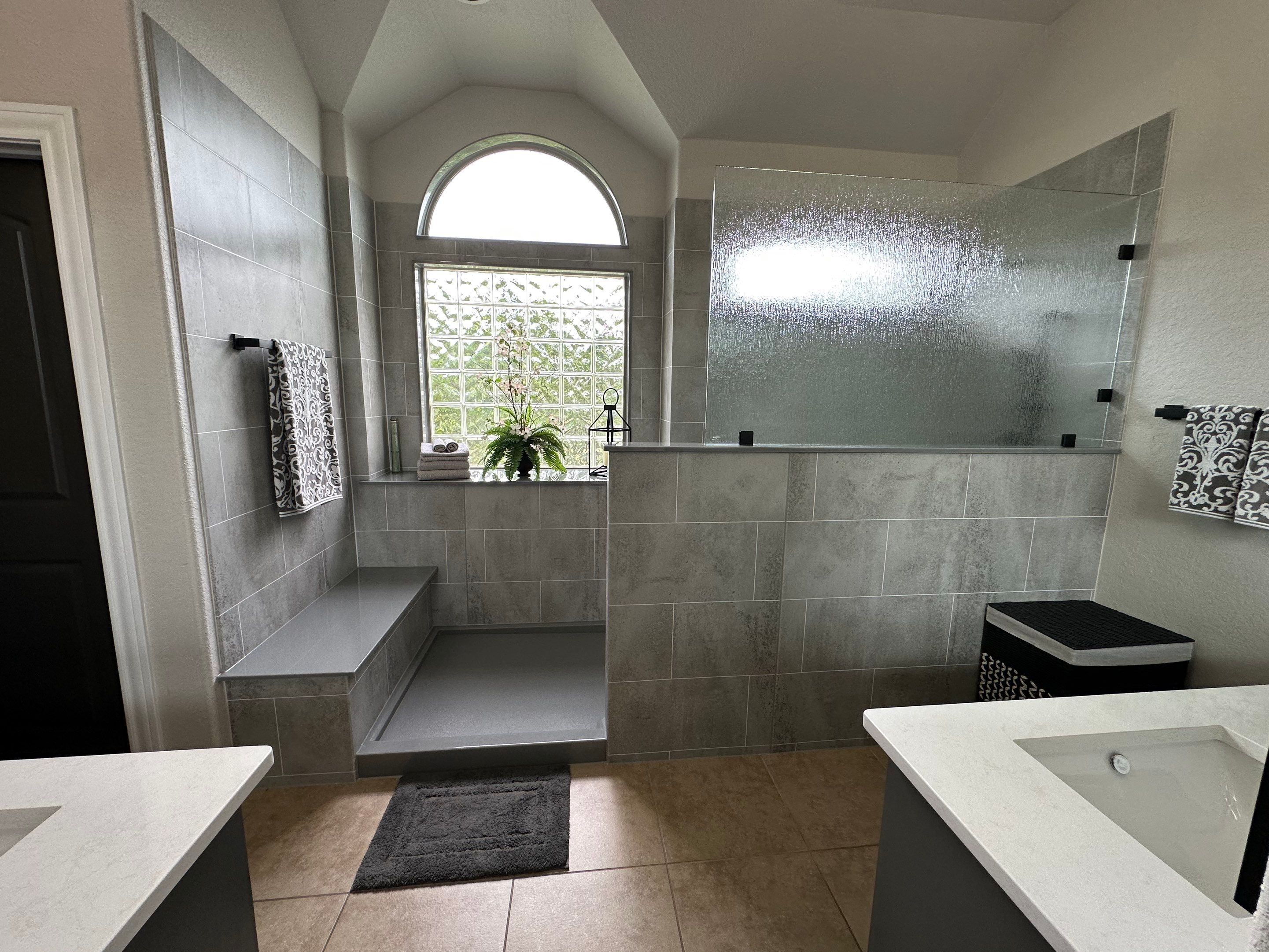 Garden Ridge Large Walk-In Shower by Legacy Bath and Kitchen 