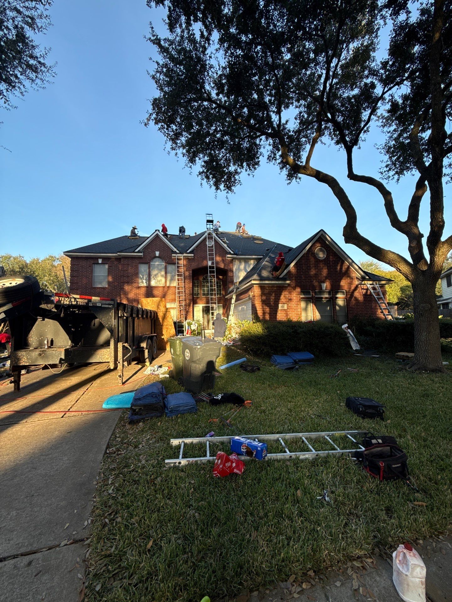 Residential Roof Replacement using GAF HDZ - Charcoal shingles by Elite Roofing LLC