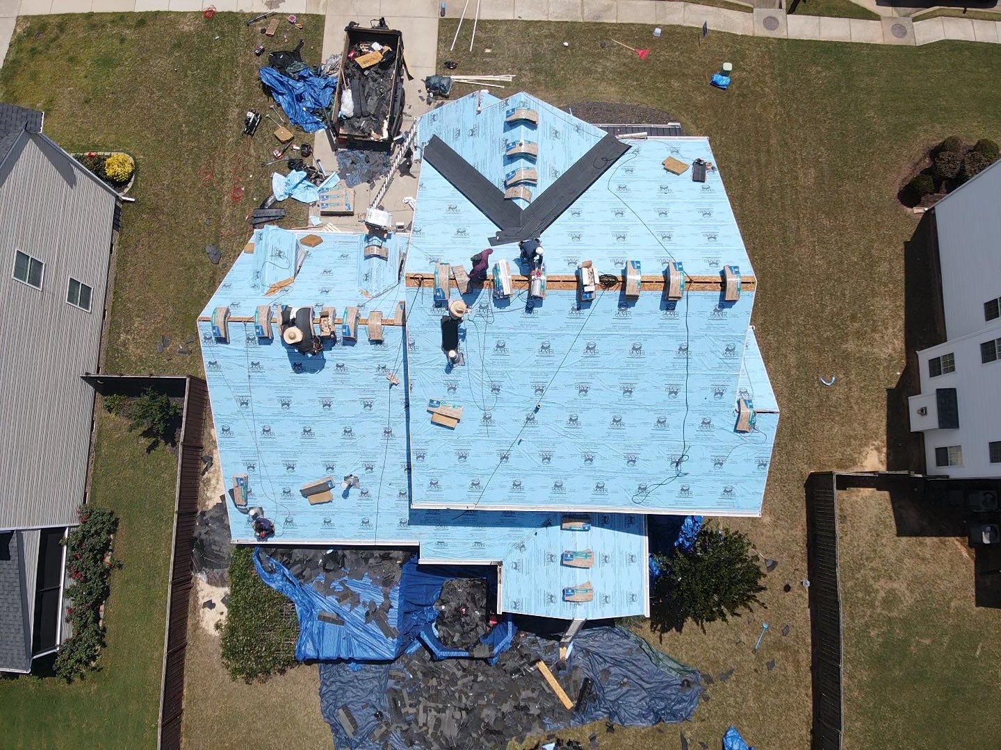 Full Asphalt Shingle Roof Replacement in Simpsonville, South Carolina by Roofers LLC