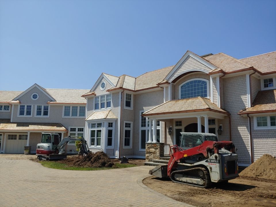 Gutter Installation using 6" Half Round Copper Gutter in East Sandwich, MA by Gutter Pro Enterprises