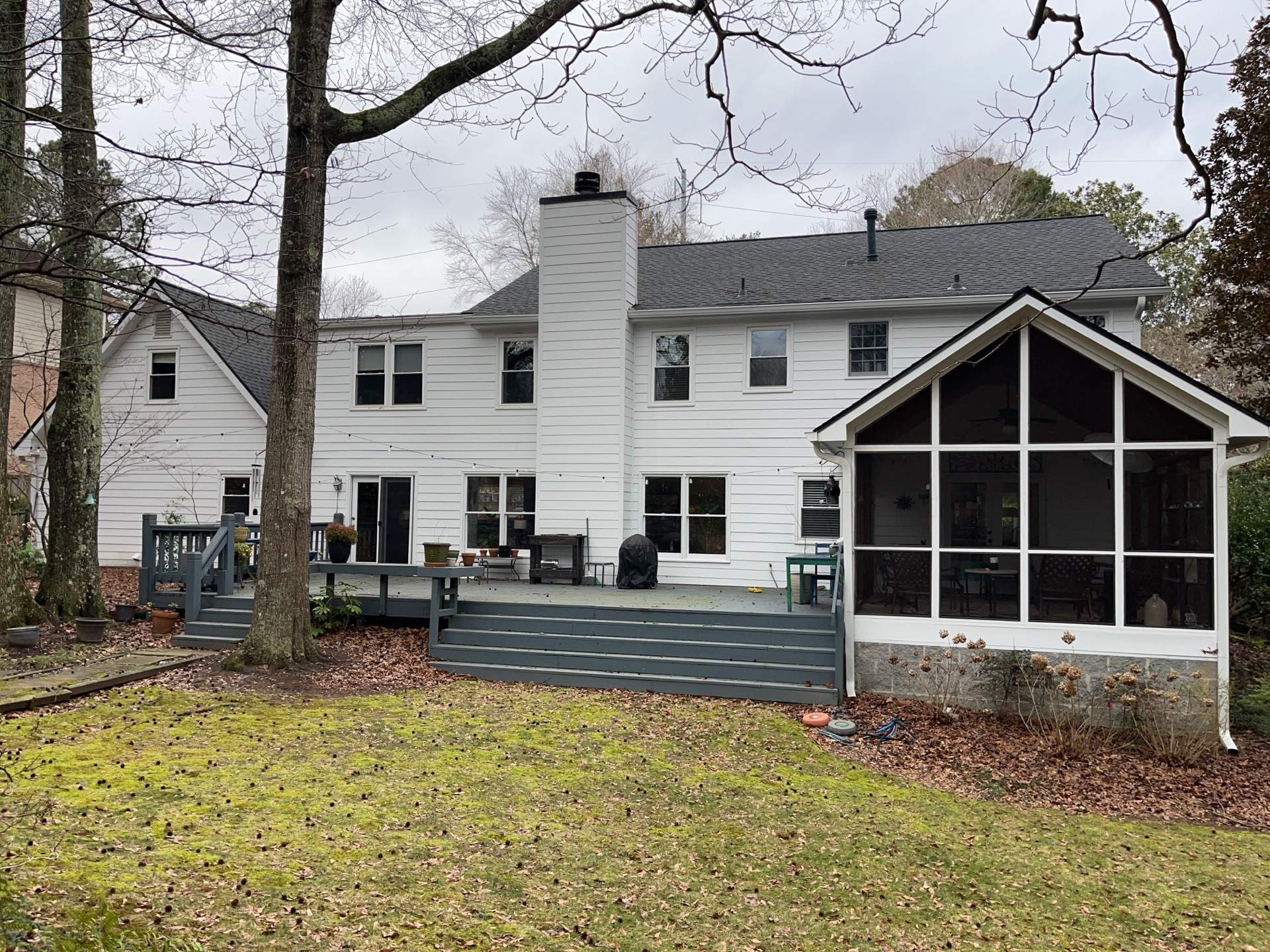 Deck Resurface using Deckorators Voyage Series and ALX Contemporary Cable Railing by Nelson Exteriors 