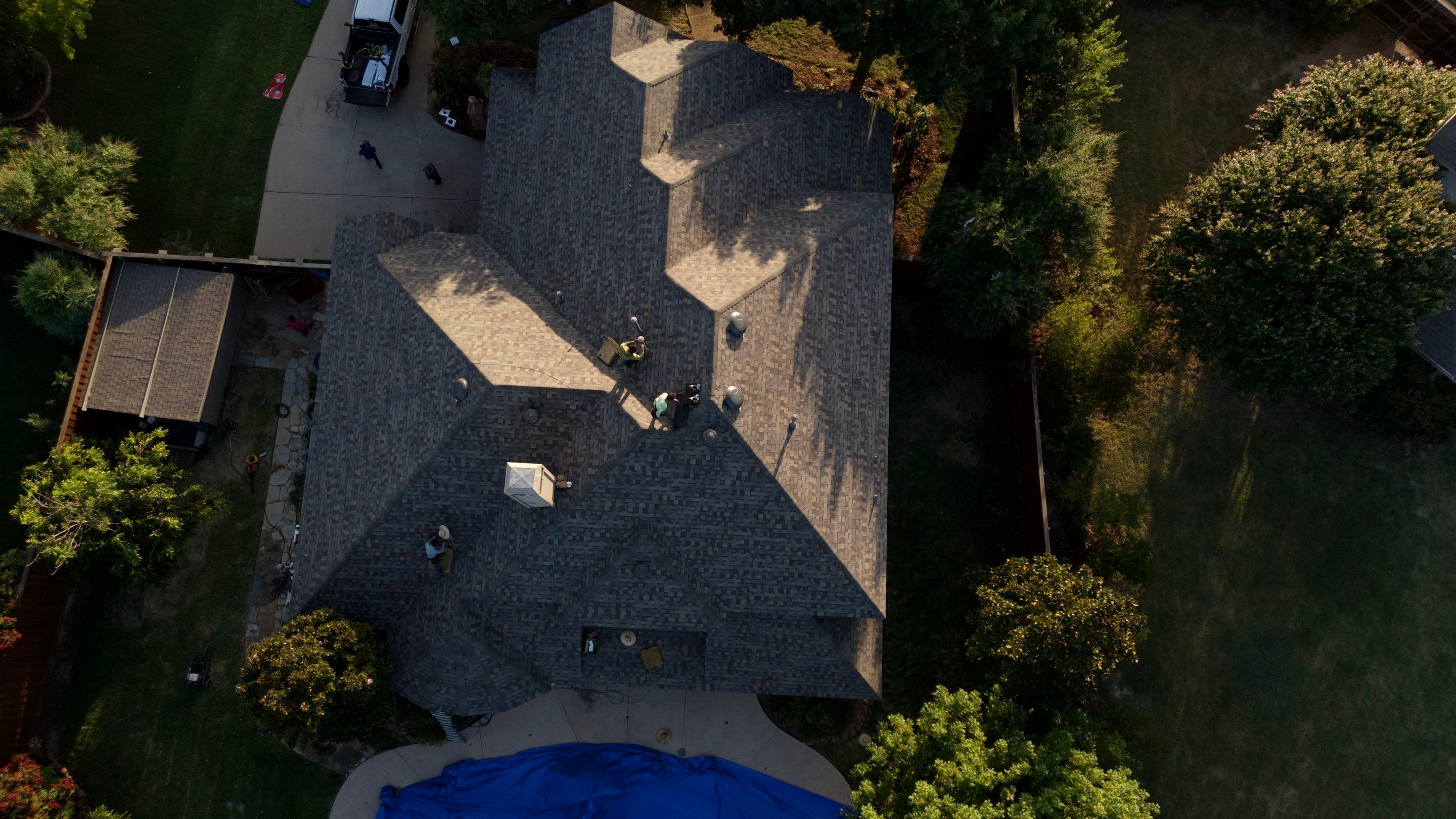 Residential Roof Repair using IKO Dynasty Class 3 Impact Resistant Shingles by Becker Roofing and Exteriors