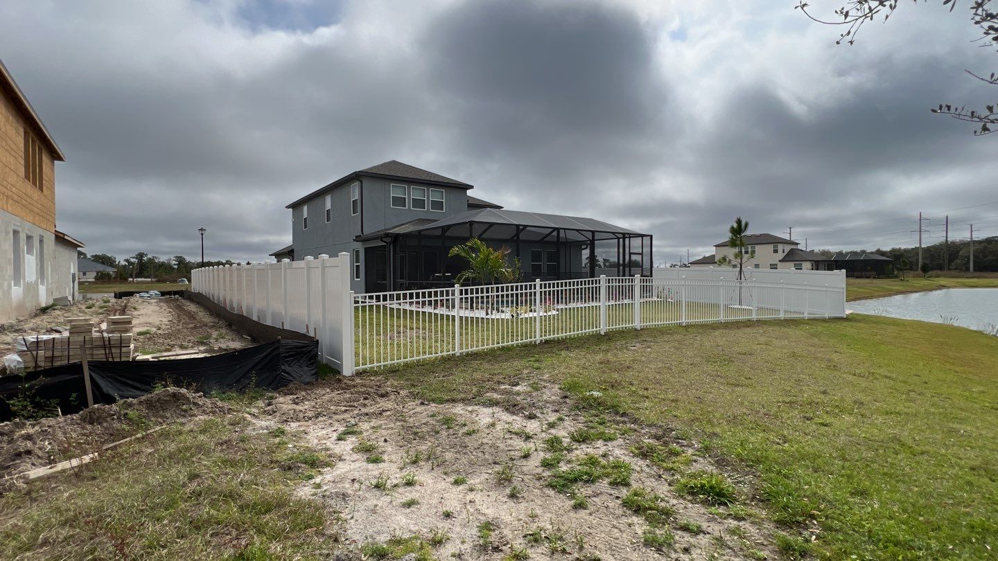 Sarasota, FL 6ft. Tall White Vinyl Privacy Fence & 3 Rail Aluminum Fence by Asap fence and gates, LLC