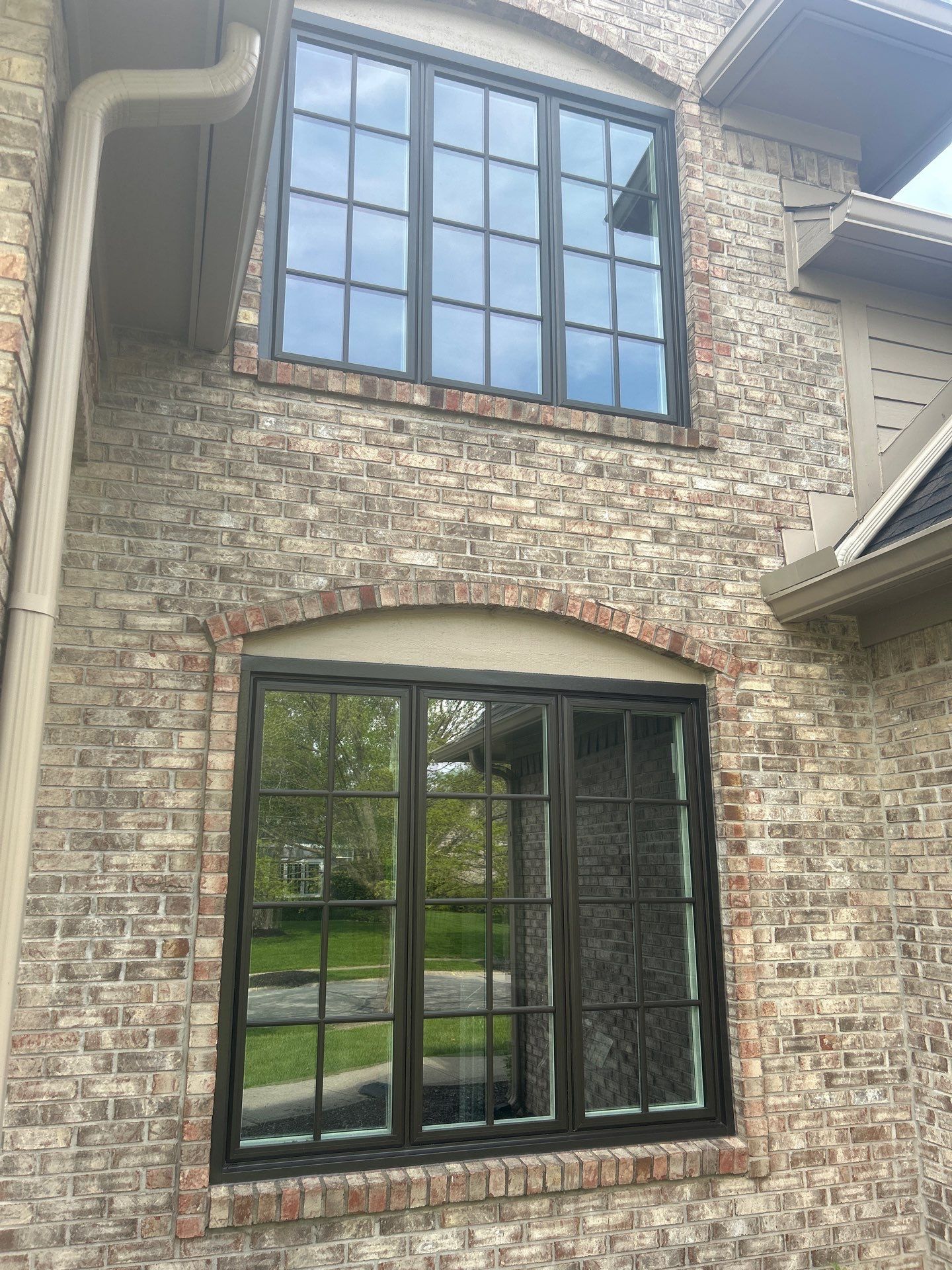 Full Window Replacement Featuring ProVia Casement Windows and Entry Doors in Fishers by Merrifield Exteriors, LLC