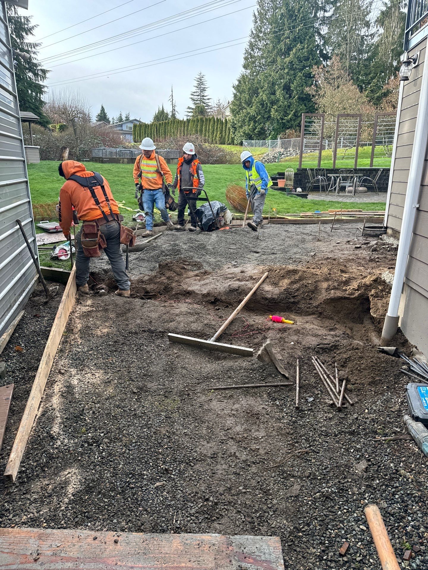 Wayne | Concrete patio & Walkway by Jireh Asphalt & Concrete Inc 