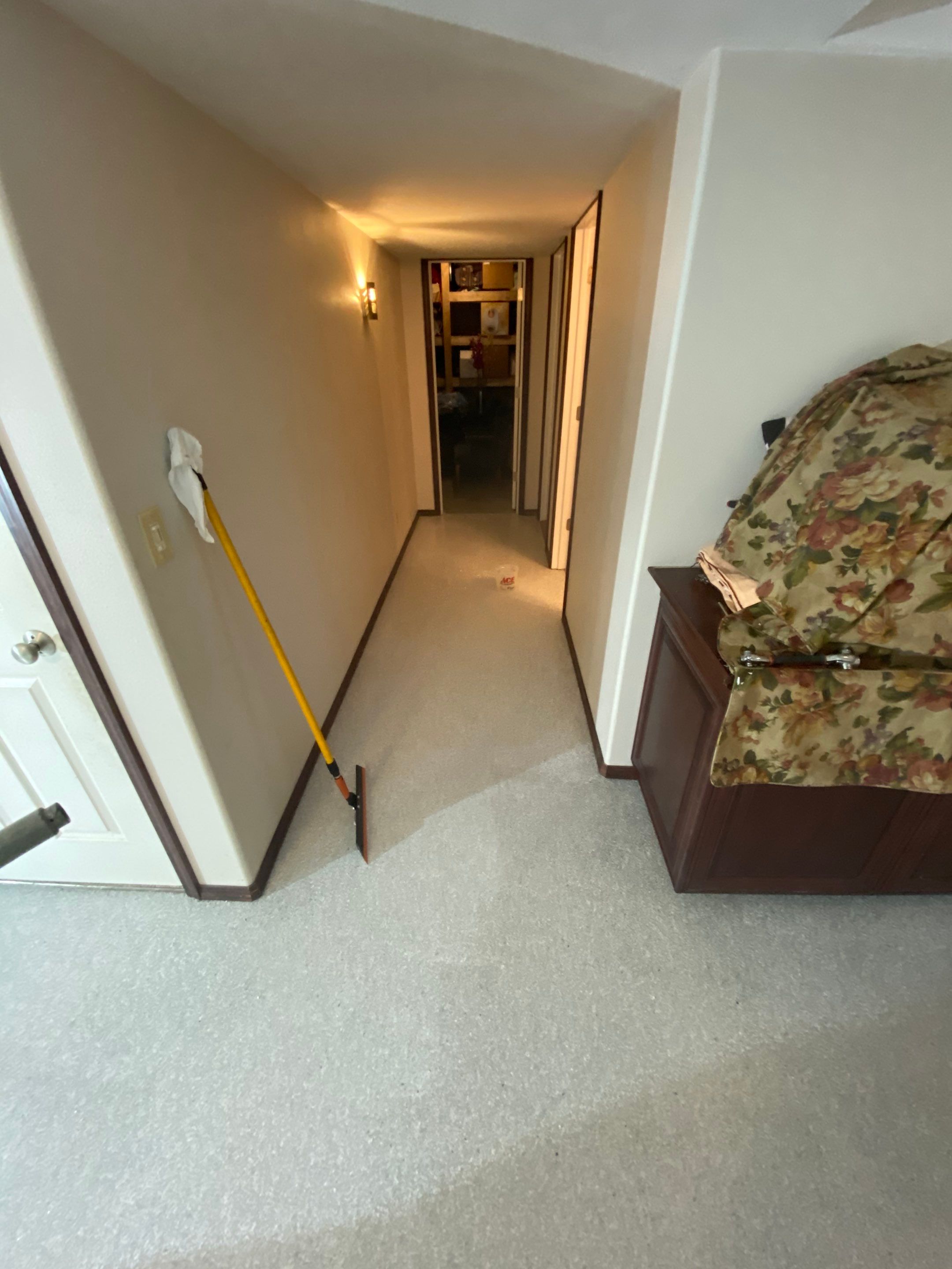 Basement Transformation using Ash Colorway by Croc Coatings, LLC