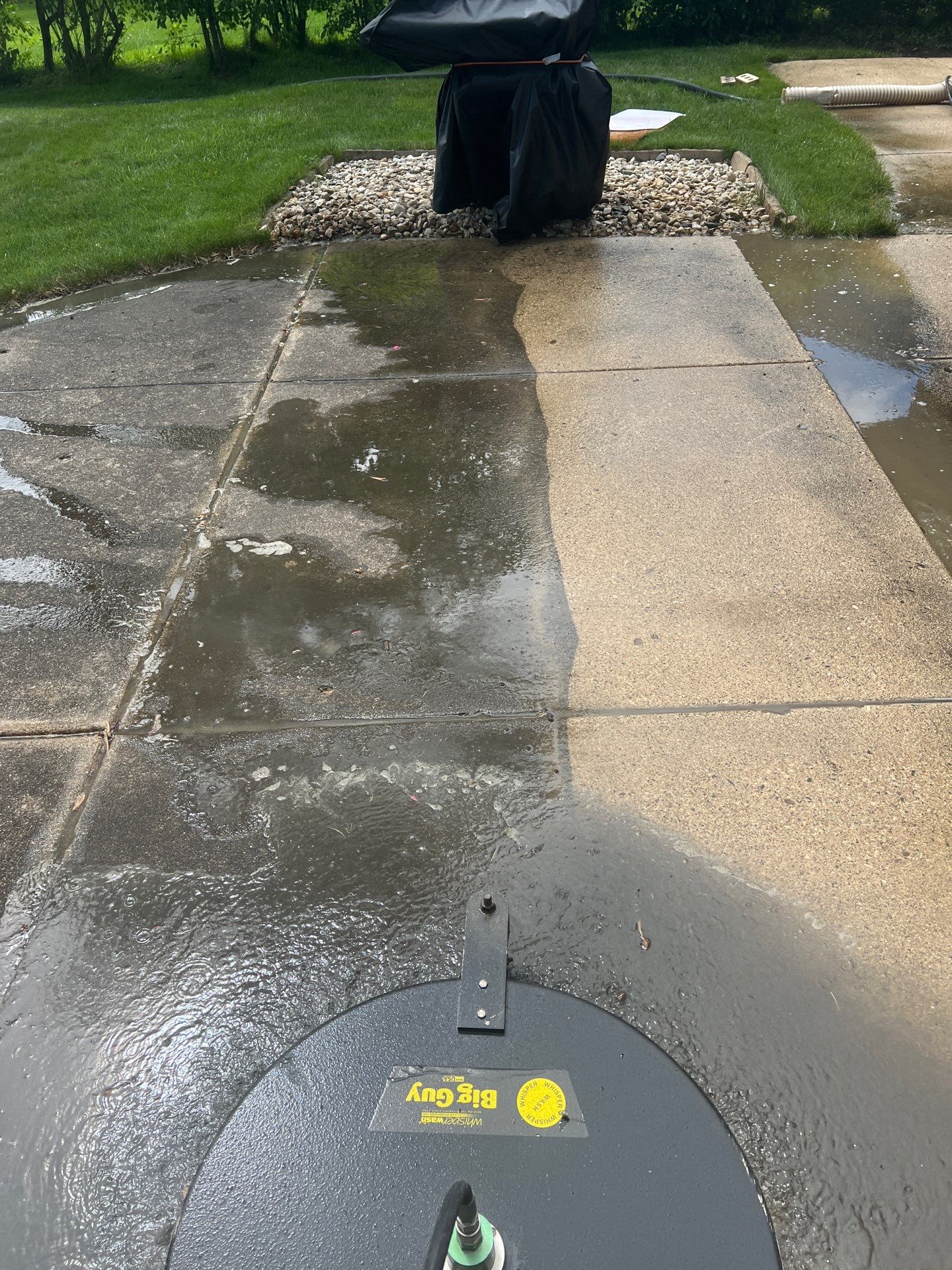 concrete patio power washing  by Northern Power Washing LLC.