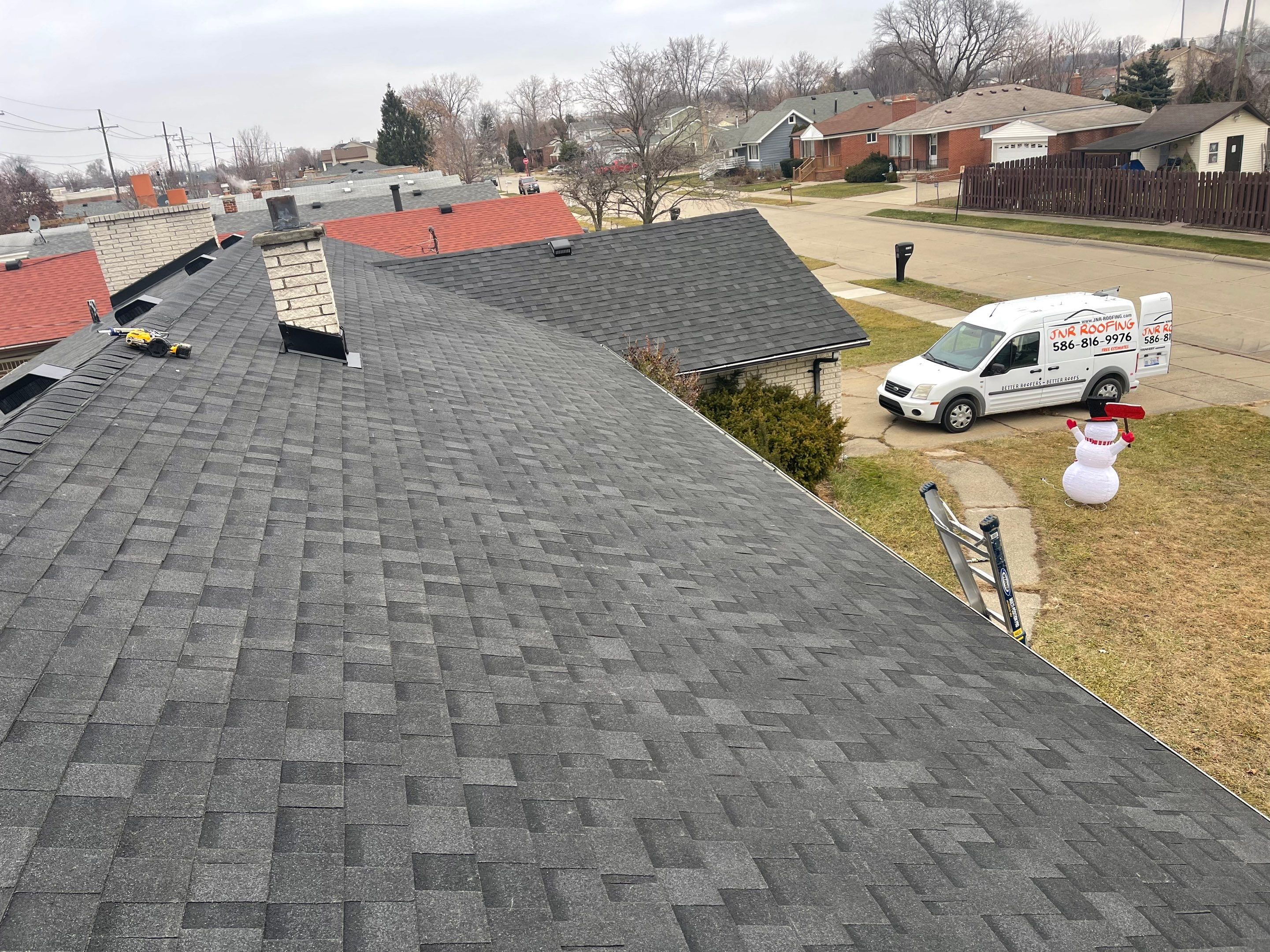 Residential Roofing Installation using IKO Dual Black by JNR Roofing LLC