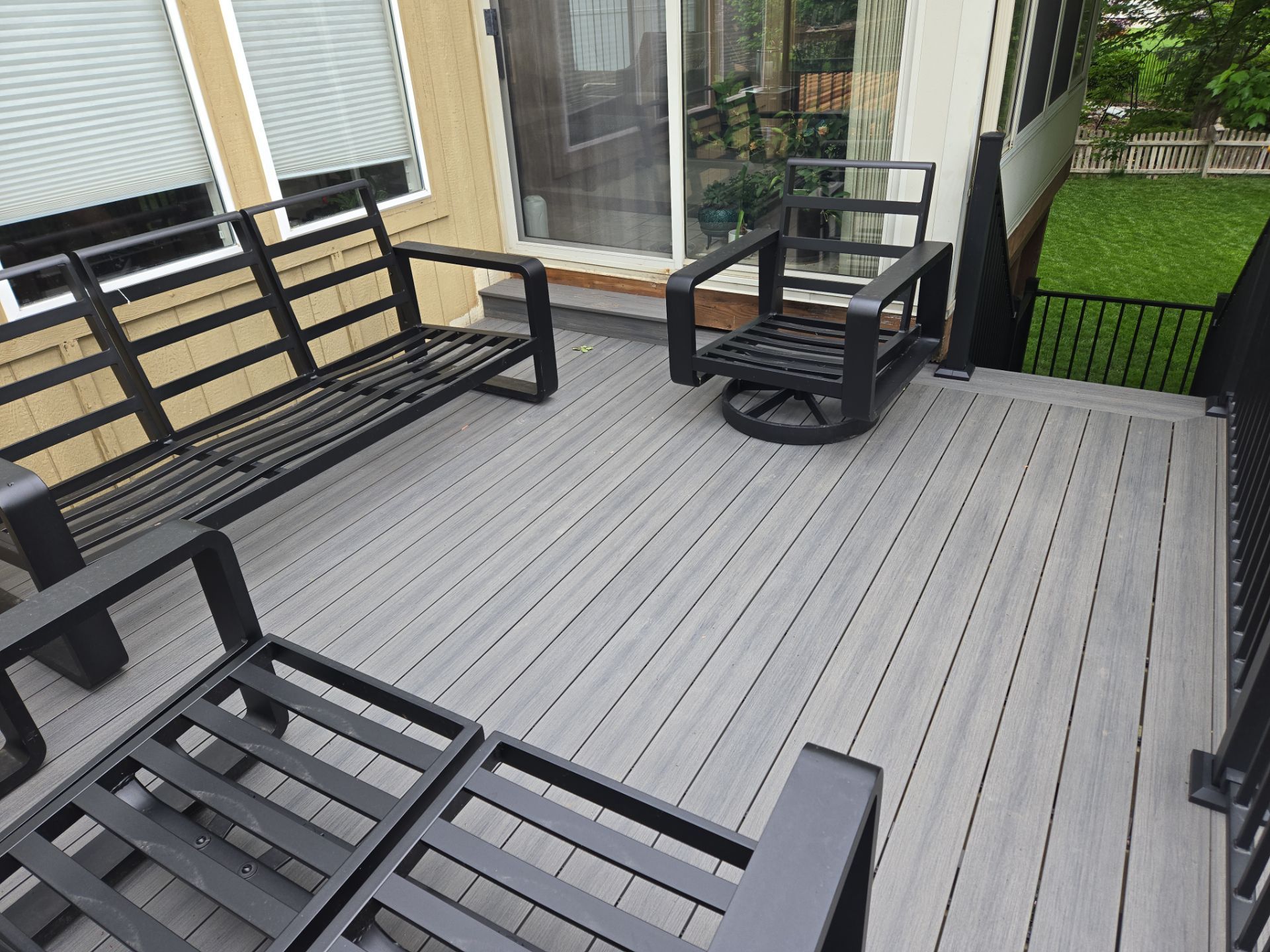 Back Yard Patio, Pergola, and Deck by LAND ESCAPES LLC