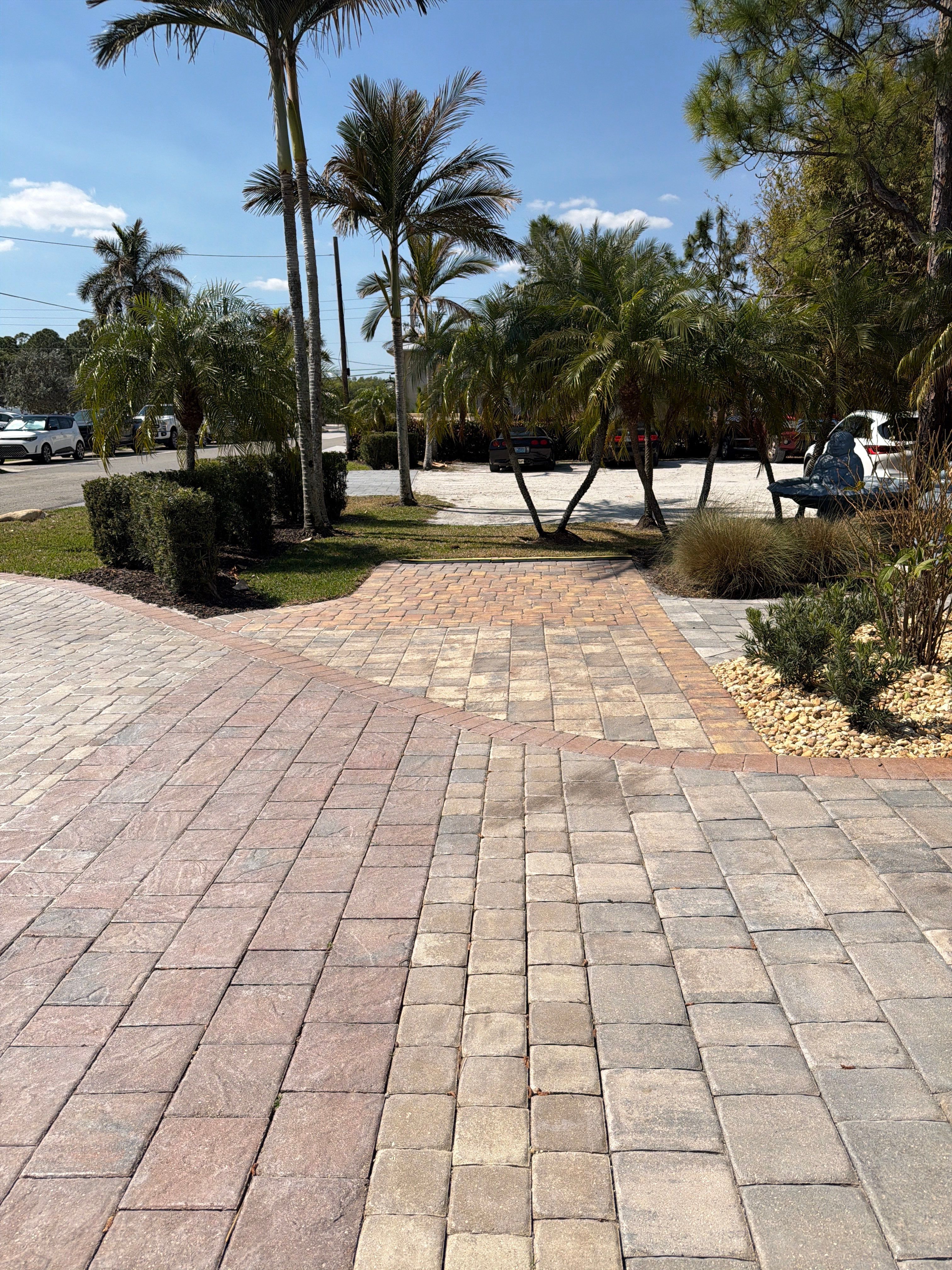 Alpha Zeta Office Front Landscape & Paver Renovation by Alpha Zeta Enterprises Inc