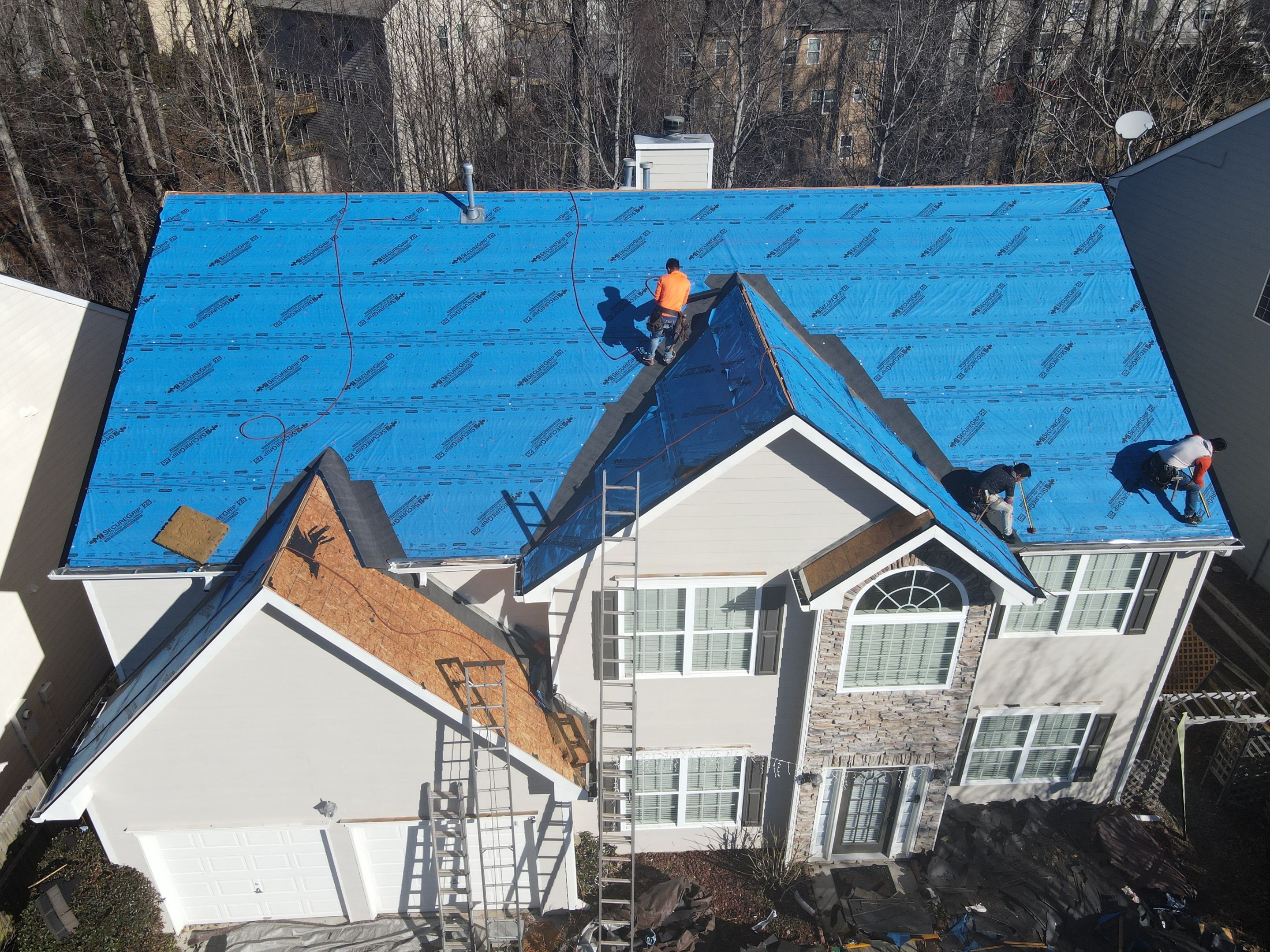 Residential Roofing Installation using Owens Corning by Inspector Roofing and Restoration