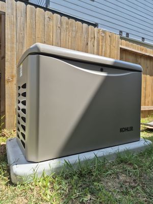 Residential Kohler Air-Cooled Standby Generator Installation in Conroe, Texas