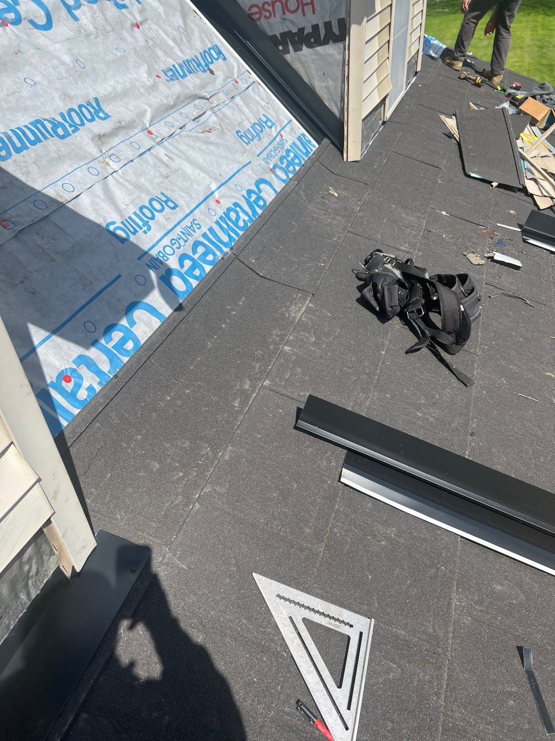 Residential Roofing Repair using Metstar Stone Coated Charcoal by Nitro Roofing and Construction