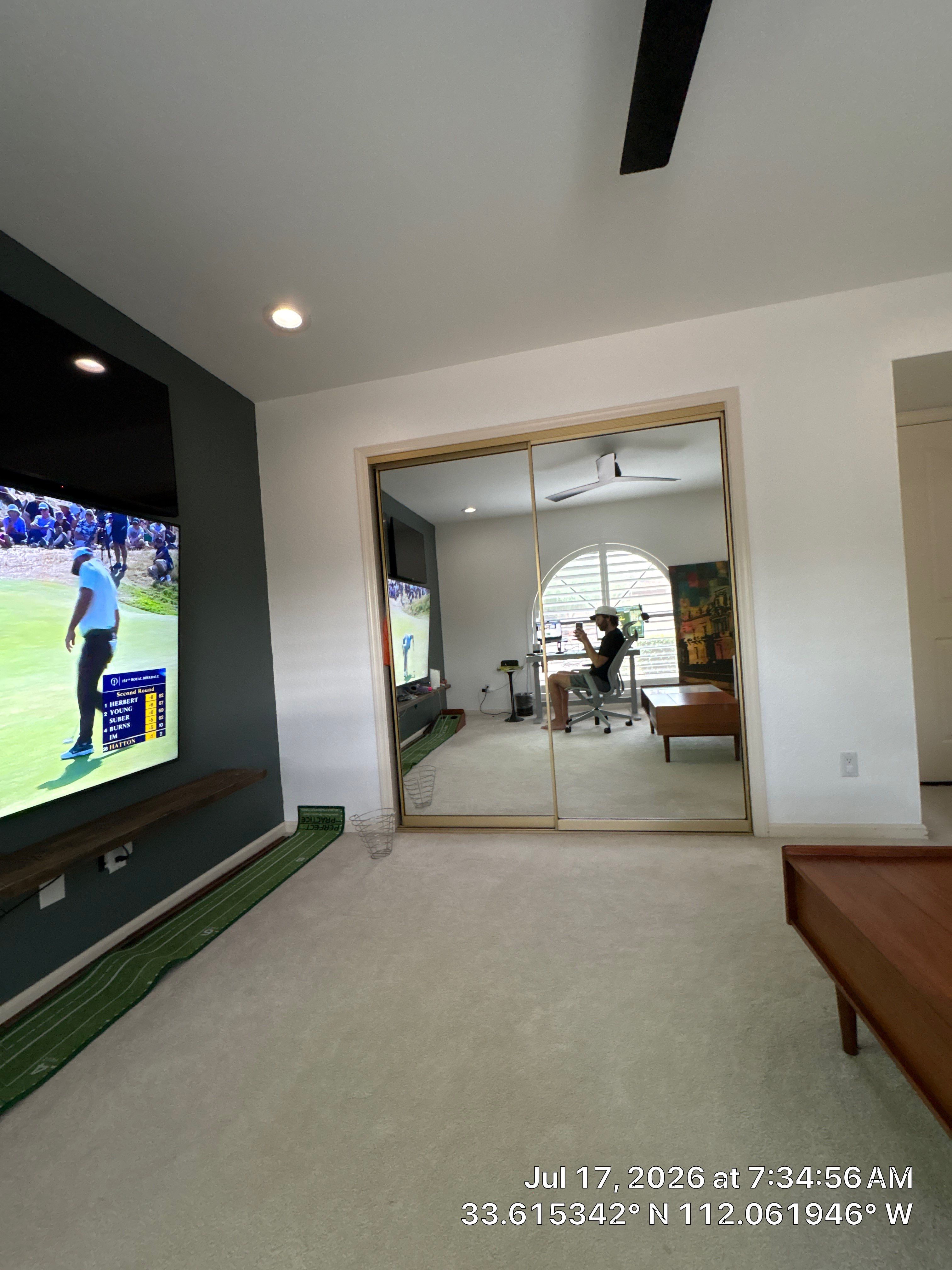 Custom Home Office and Multi-Media Room Renovation in Phoenix by CompanyCam Sales Demo
