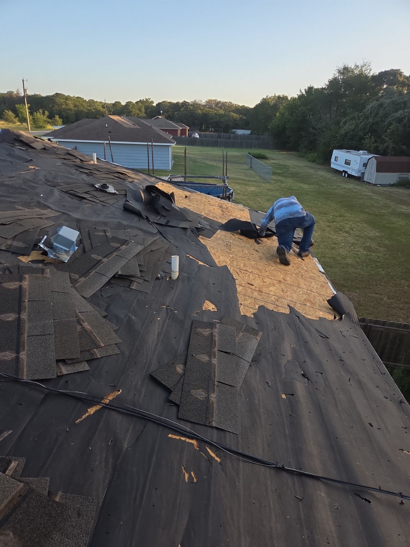 Project in Weatherford by Lonestar Roofing and Restoration LLC.