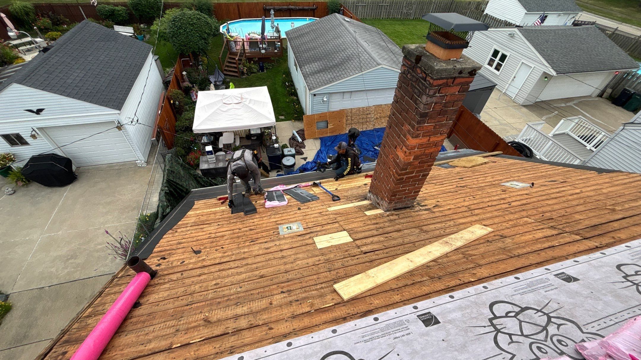 Roof Replacement using Owens Corning Slatestone Gray by 180 Contractors