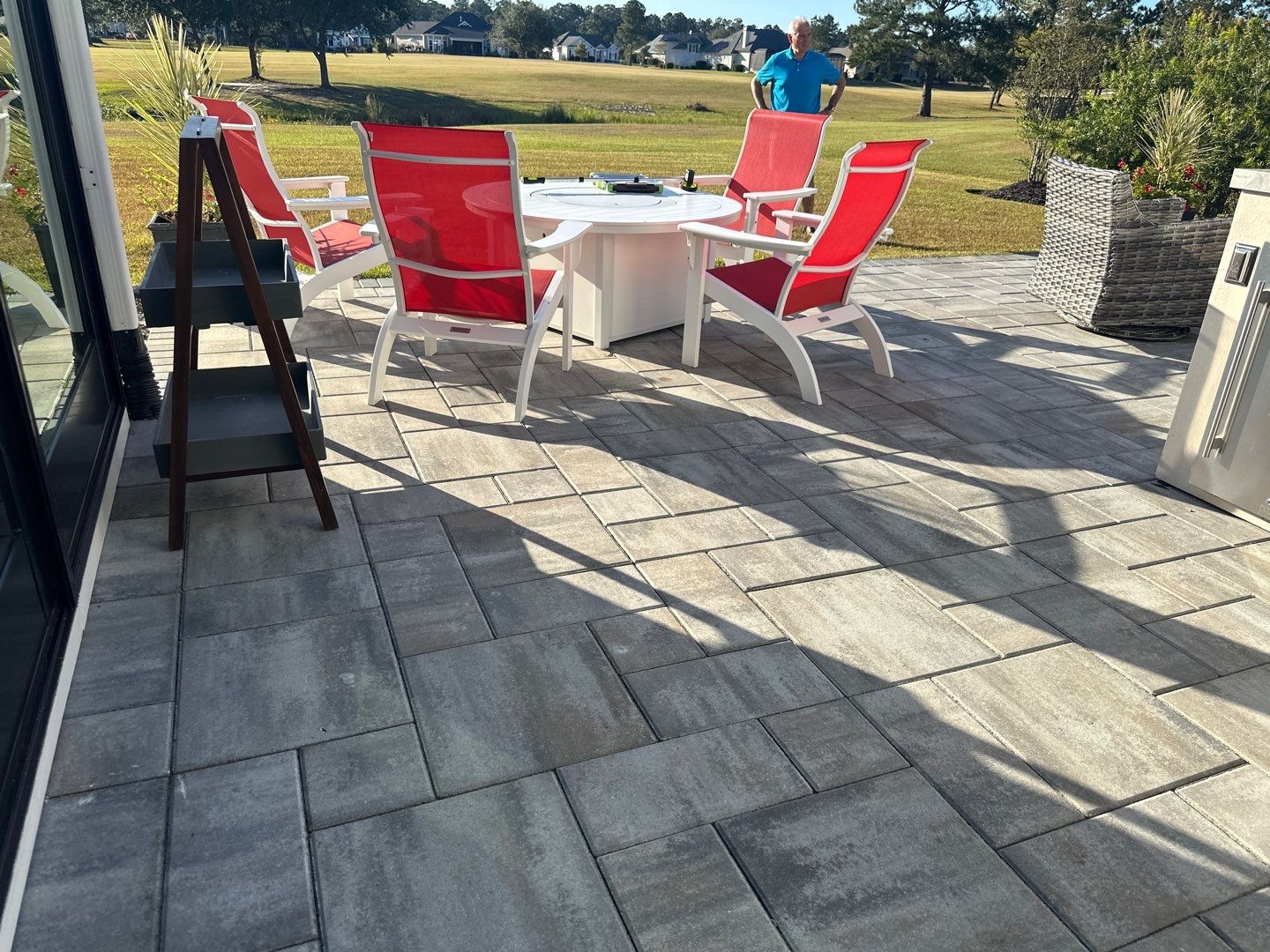 paver patio using Concrete Sealant by DuraSeal