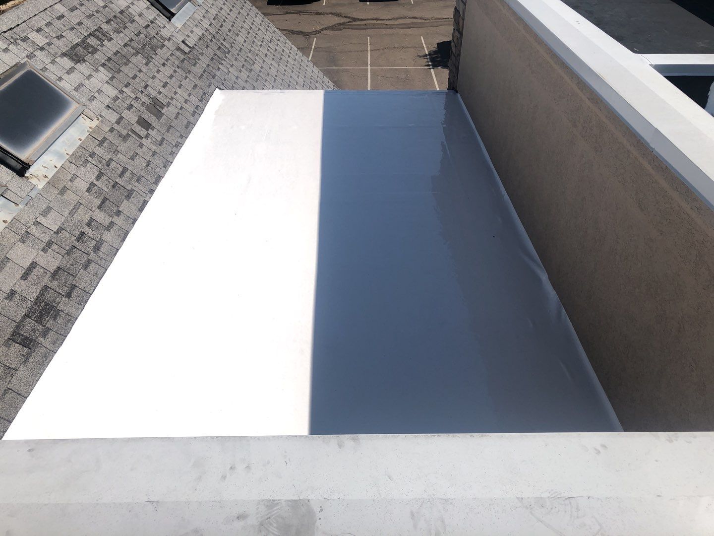 Commercial Roofing Installation using American Standard Coating - S  by A to Z Roofing