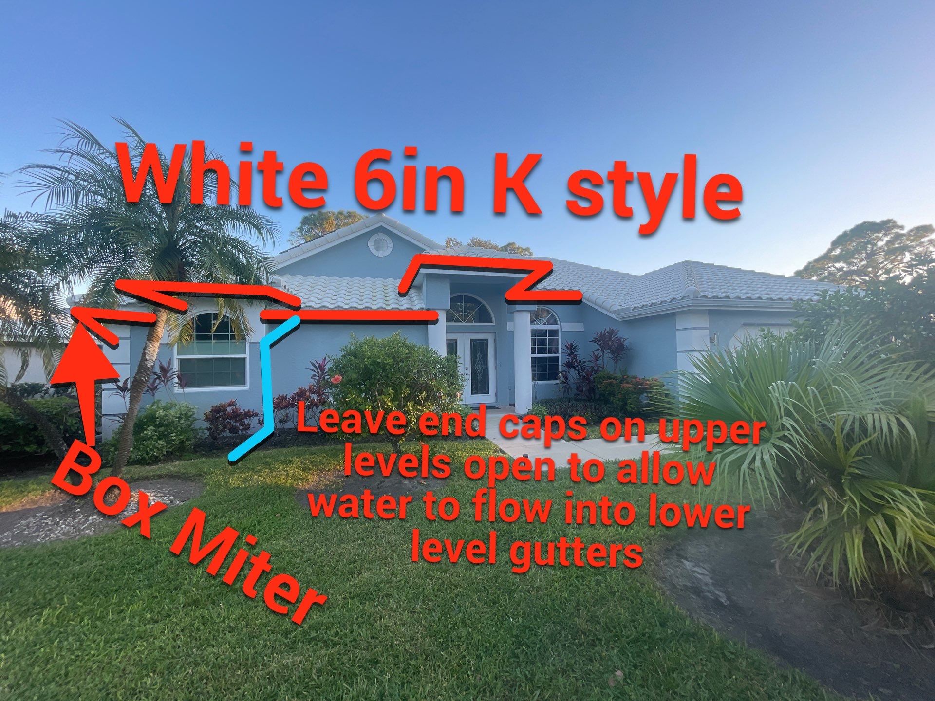 6-inch Seamless Gutters for Beach Cottages in Palmer Ranch FL by Gutter Professors
