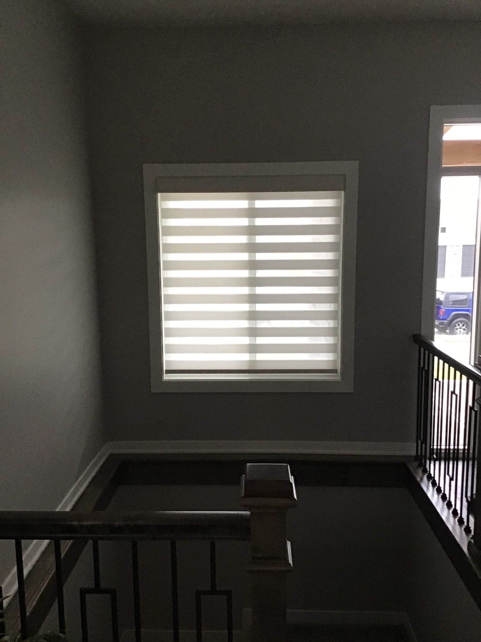 Banded Shades in New Papillion Home by Custom Blinds & Design