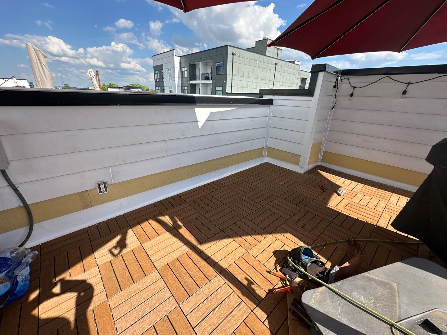 TPO Roofing System with Roof Deck Pavers by Undersun Roofing 