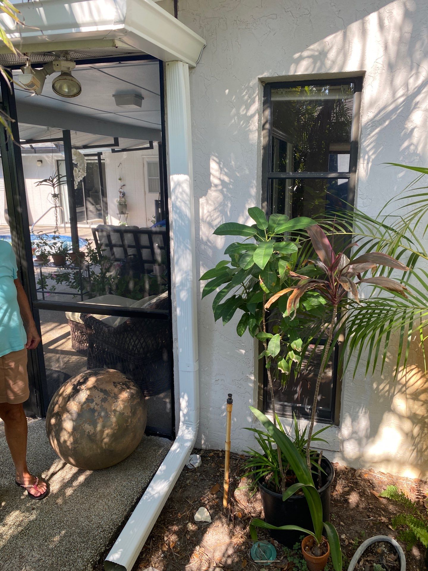 Brown 6-Inch Seamless Gutters in SarasotaFL by Gutter Professors