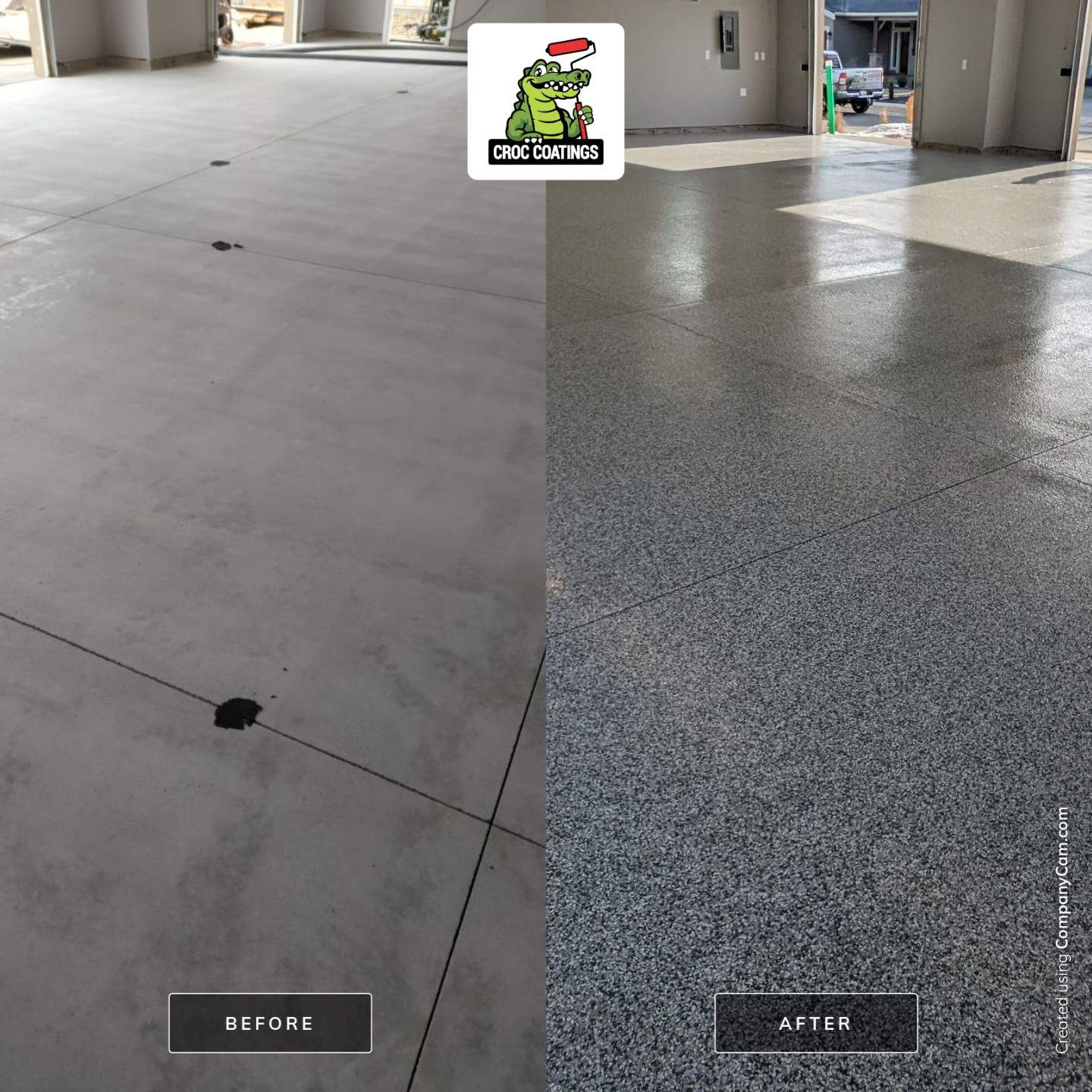 Shop Transformation using Slate Stone by Croc Coatings, LLC