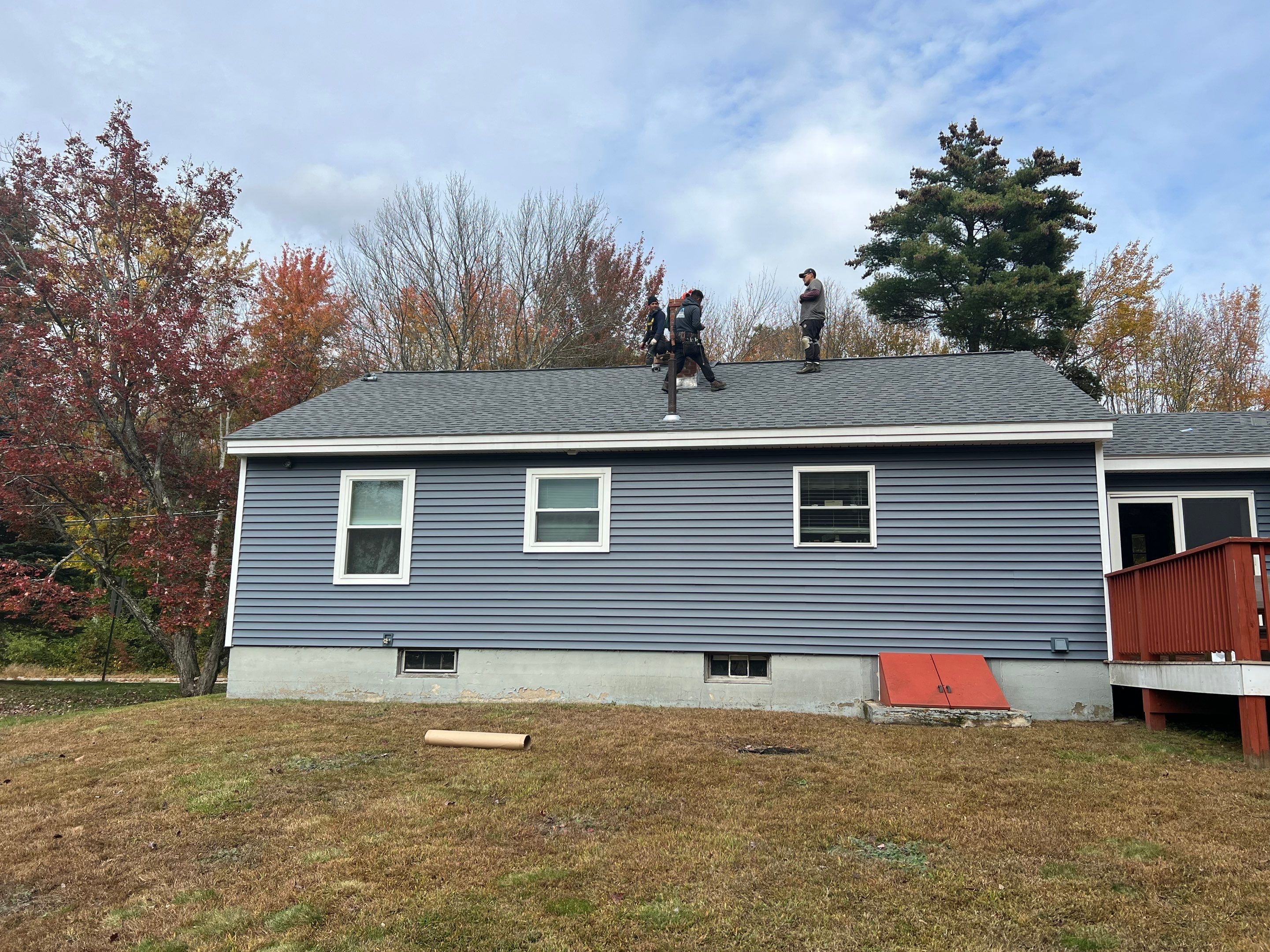 New Roof and Gutters in Rochester New Hampshire by Tall pine roofing