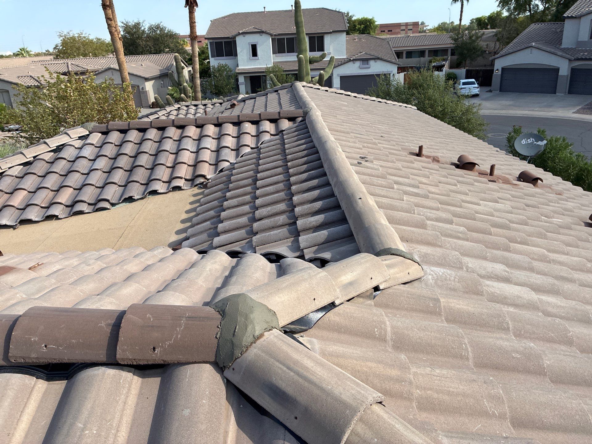 Tile Reset using Concrete Tiles in Chandler AZ by Weather-Tite Roofing