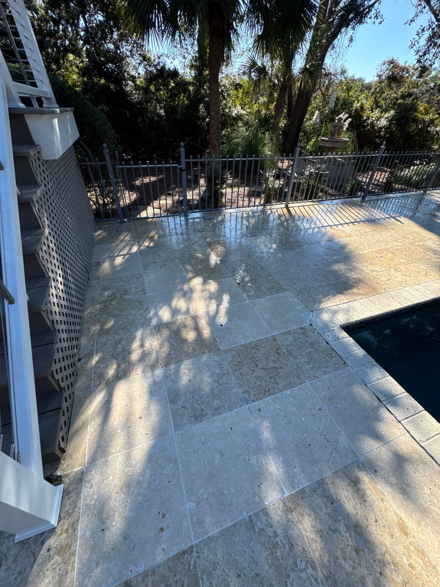 Travertine using Concrete Sealant by DuraSeal
