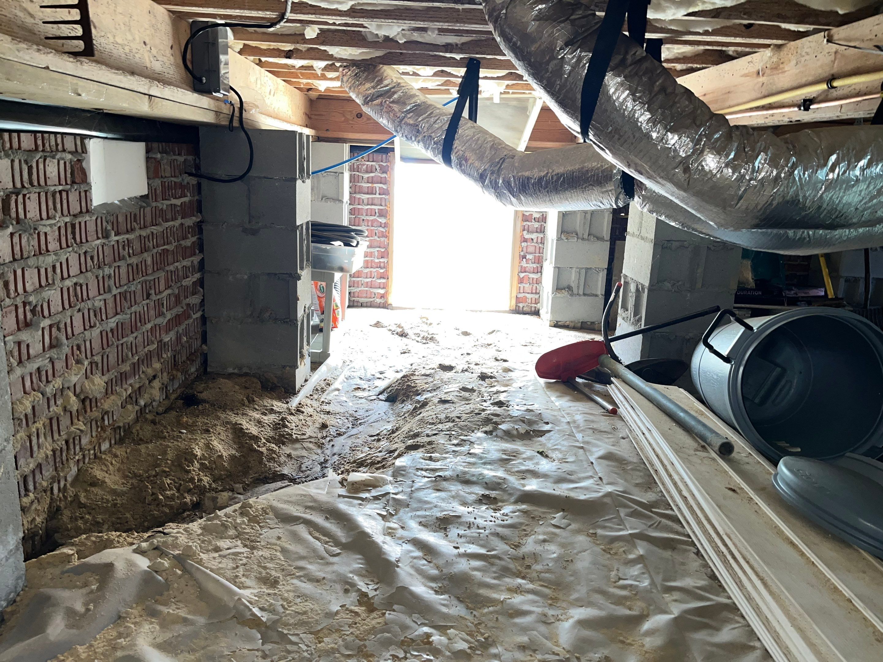 Impact Choice Encapsulation with French Drain, Mold Removal, and Crawlspace Door by Impact Crawlspace