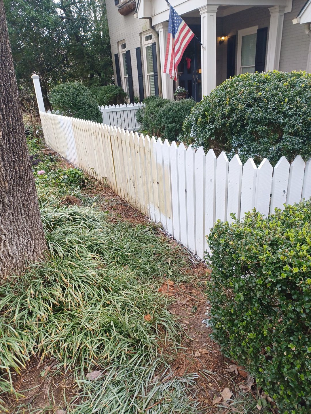 Montcrest - Fence by Pillar and Pine