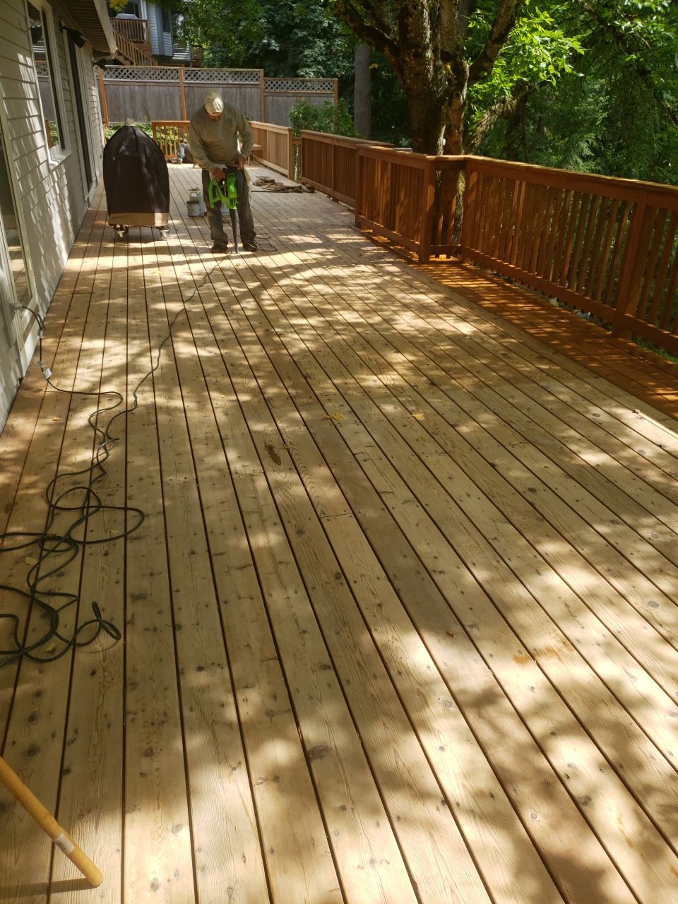 Deck Restoration using Armstrong-Clark Semi-Transparent Cedar 97229 by Paul Schopp
