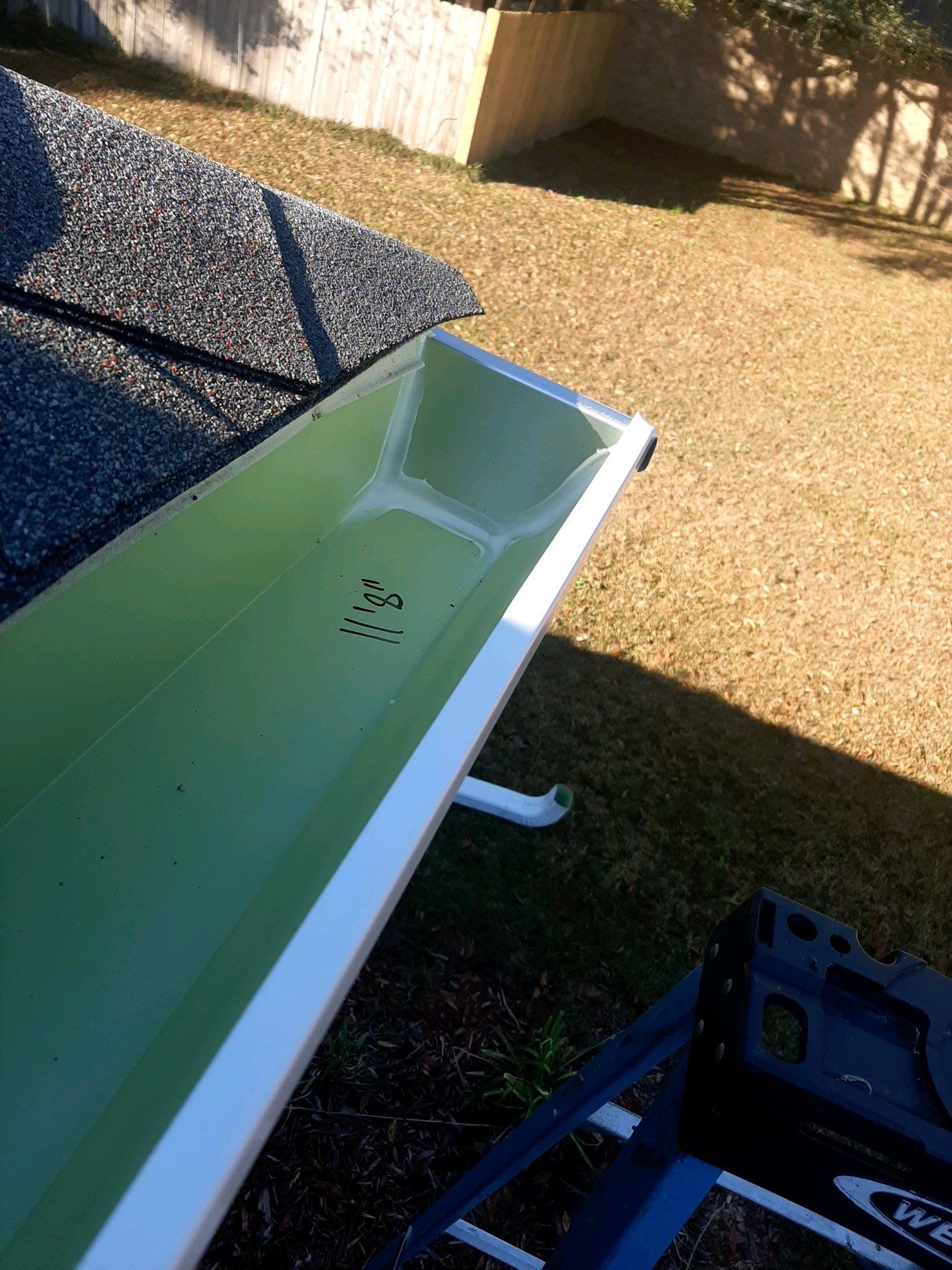 Gutter Installation using K-Style Seamless Gutters by Gutter Professors