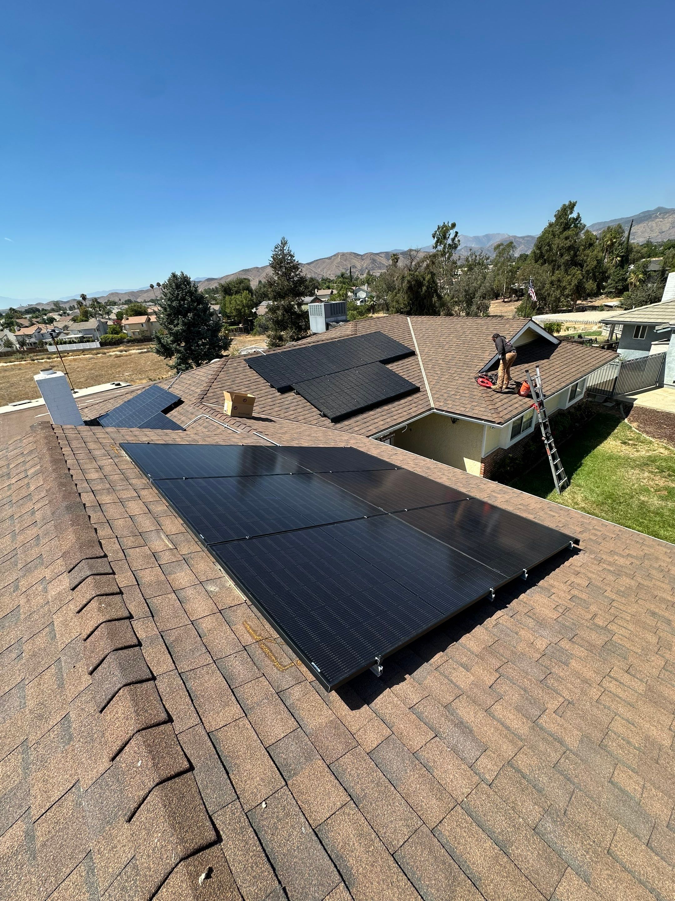 Residential Solar Installation and Enphase Battery Storage in Yucaipa by VIBE SOLAR