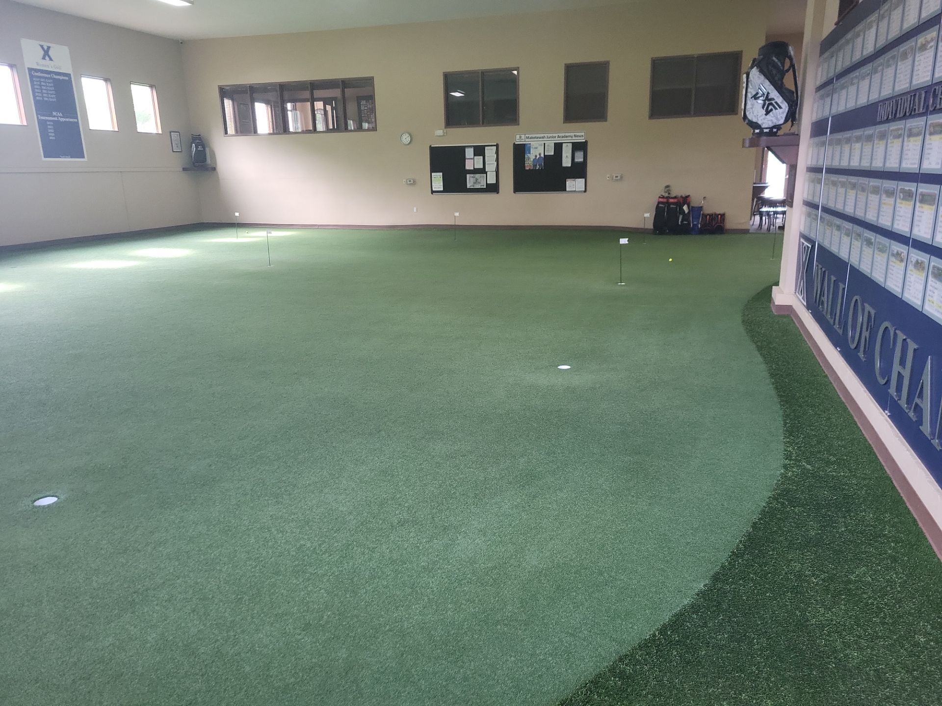 Indoor Training Facility at Maketewah Country Club by Southwest Greens Midwest