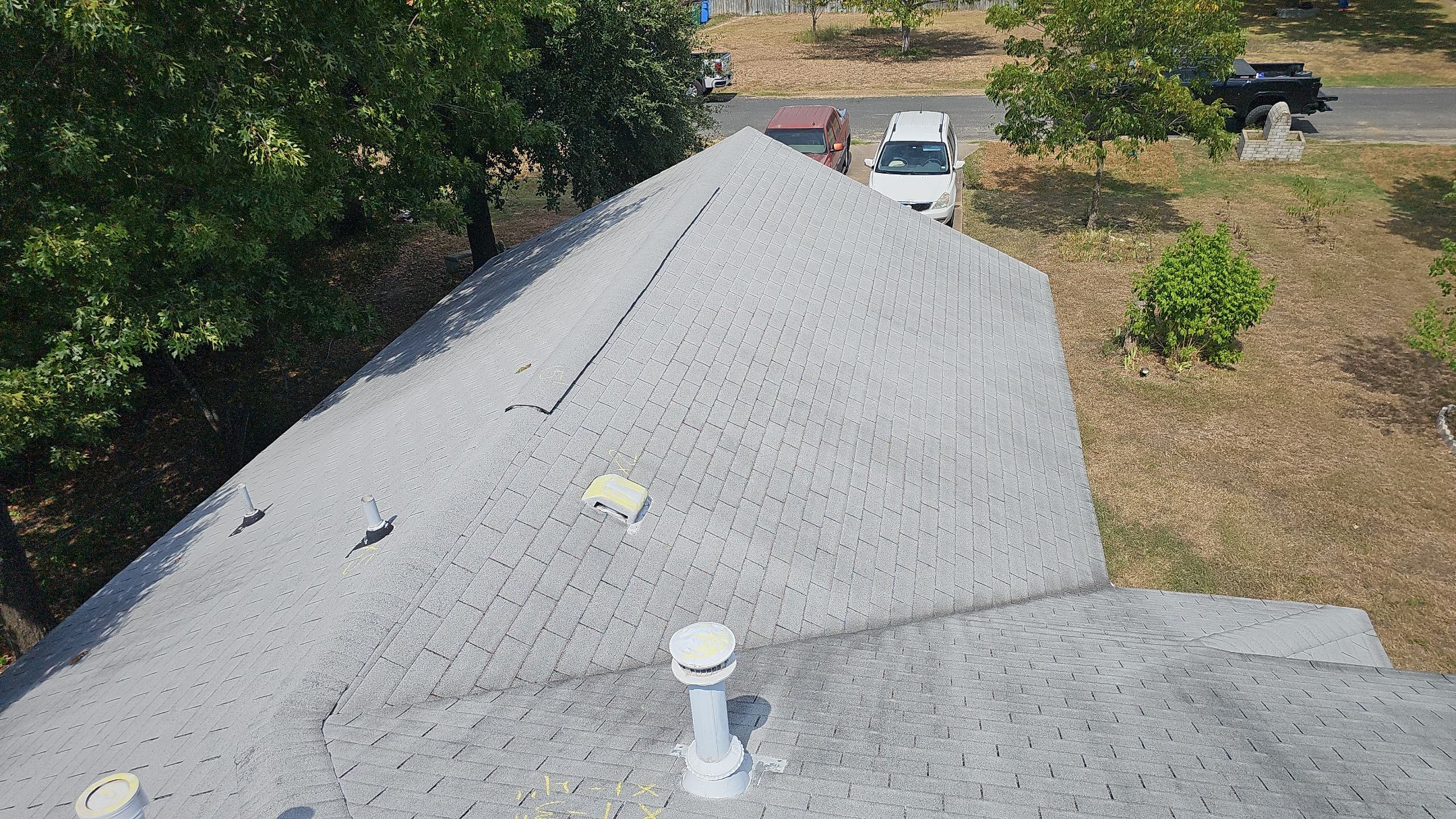 Residential Roof Replacement using Owens Corning - Duration - Shasta White by Action Exteriors Austin