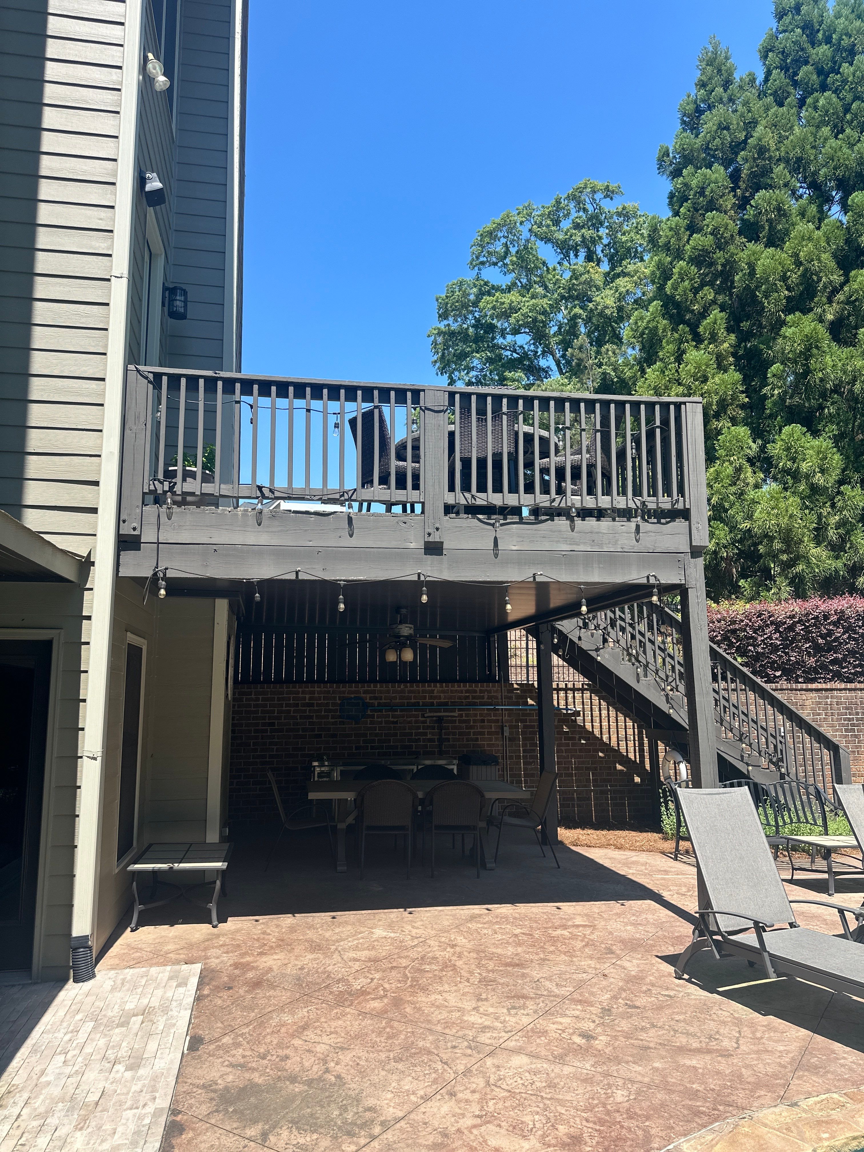 Marietta, GA Deck Resurface using Deckorators Summit Series Decking and ALX Contemporary Railing by Nelson Exteriors